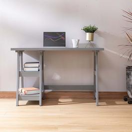 FurnitureR 120cm Desk with Two Sheves