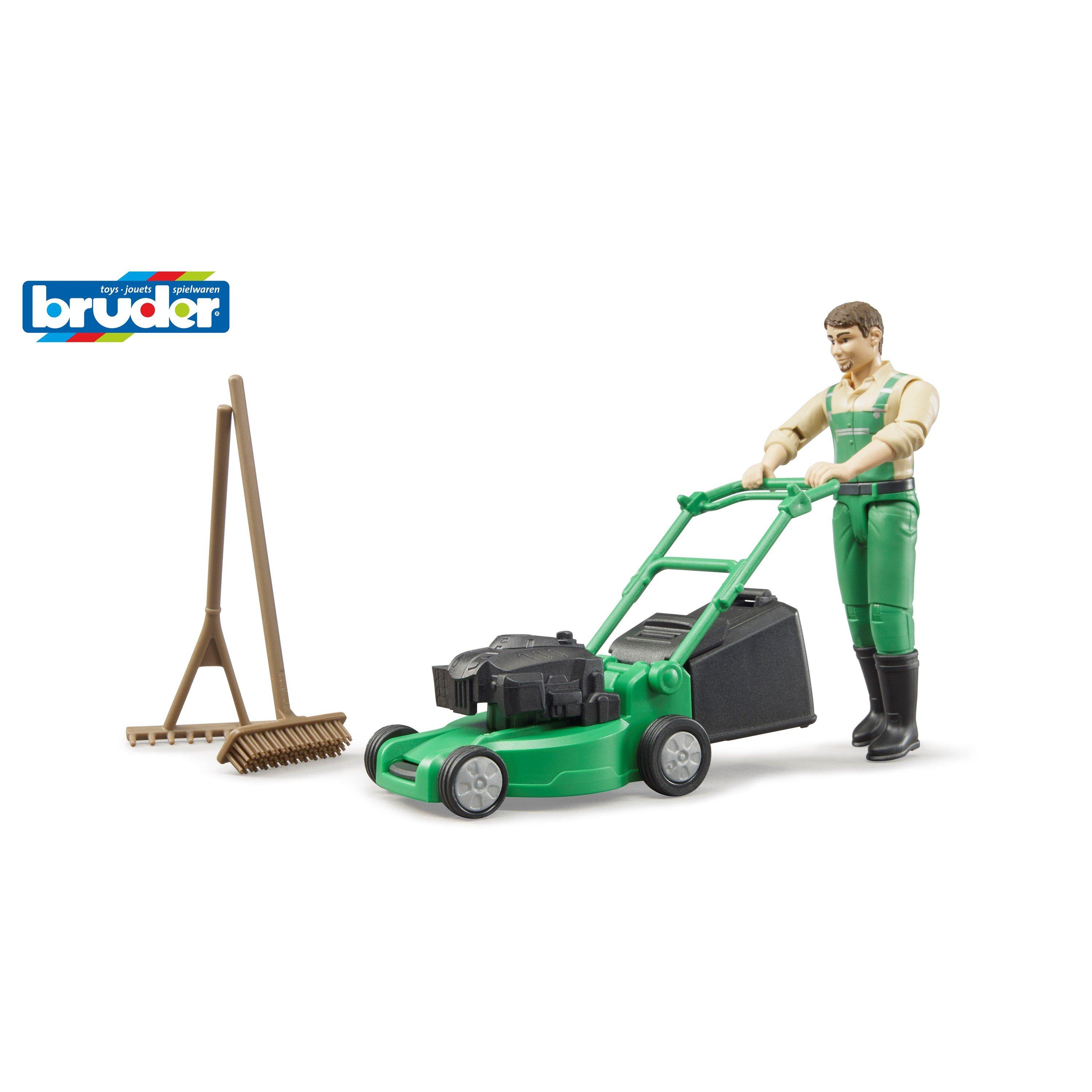 Multi - Bruder - Bruder 1:16 bworld Gardener with lawn mower and eq - 1