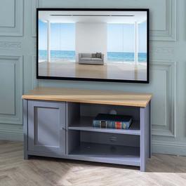FurnitureR One Door TV Stand with Two Sheves
