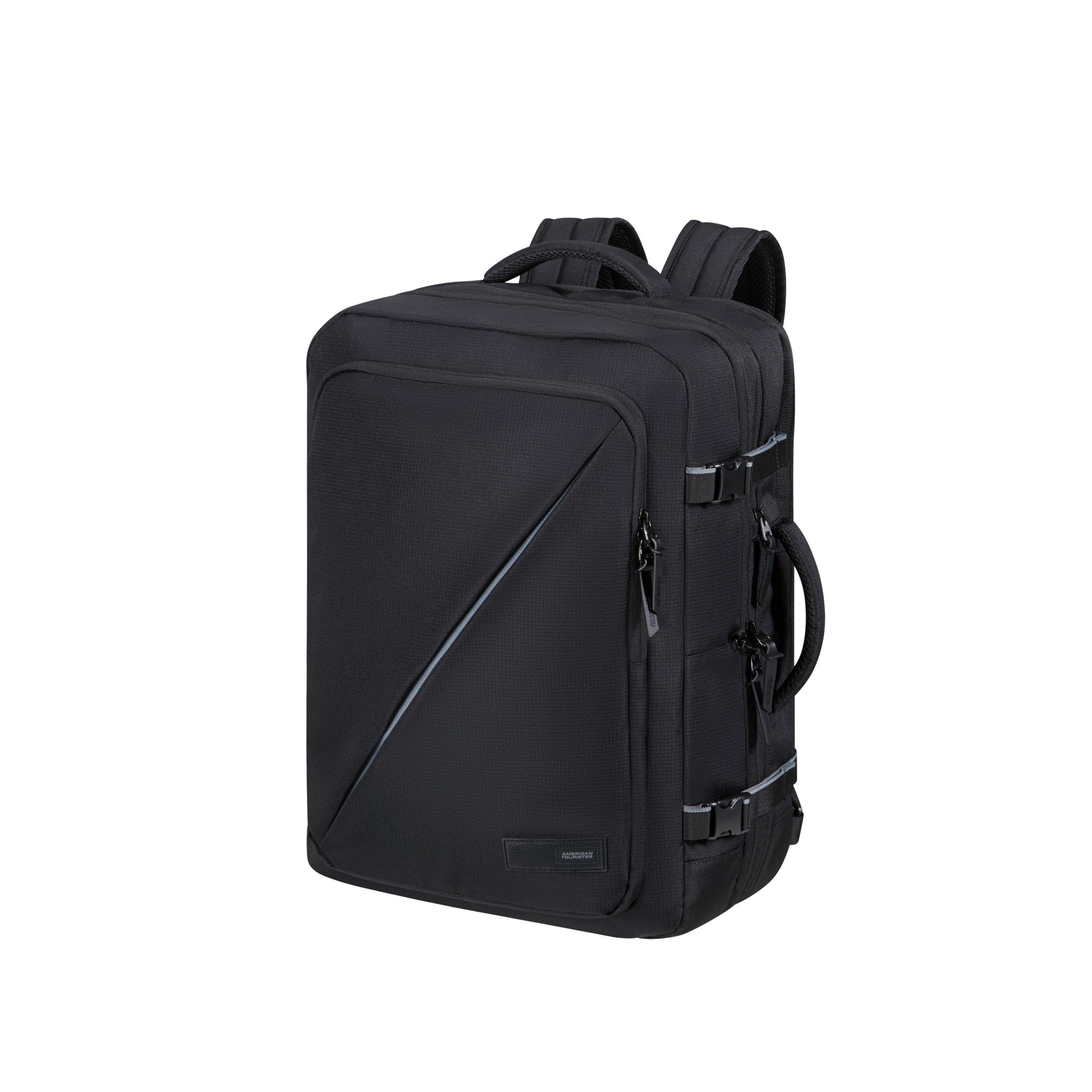 Black - American Tourister - Take2Cabin Travel 55x35x23/25cm EXP Cabin L Backpack - 1