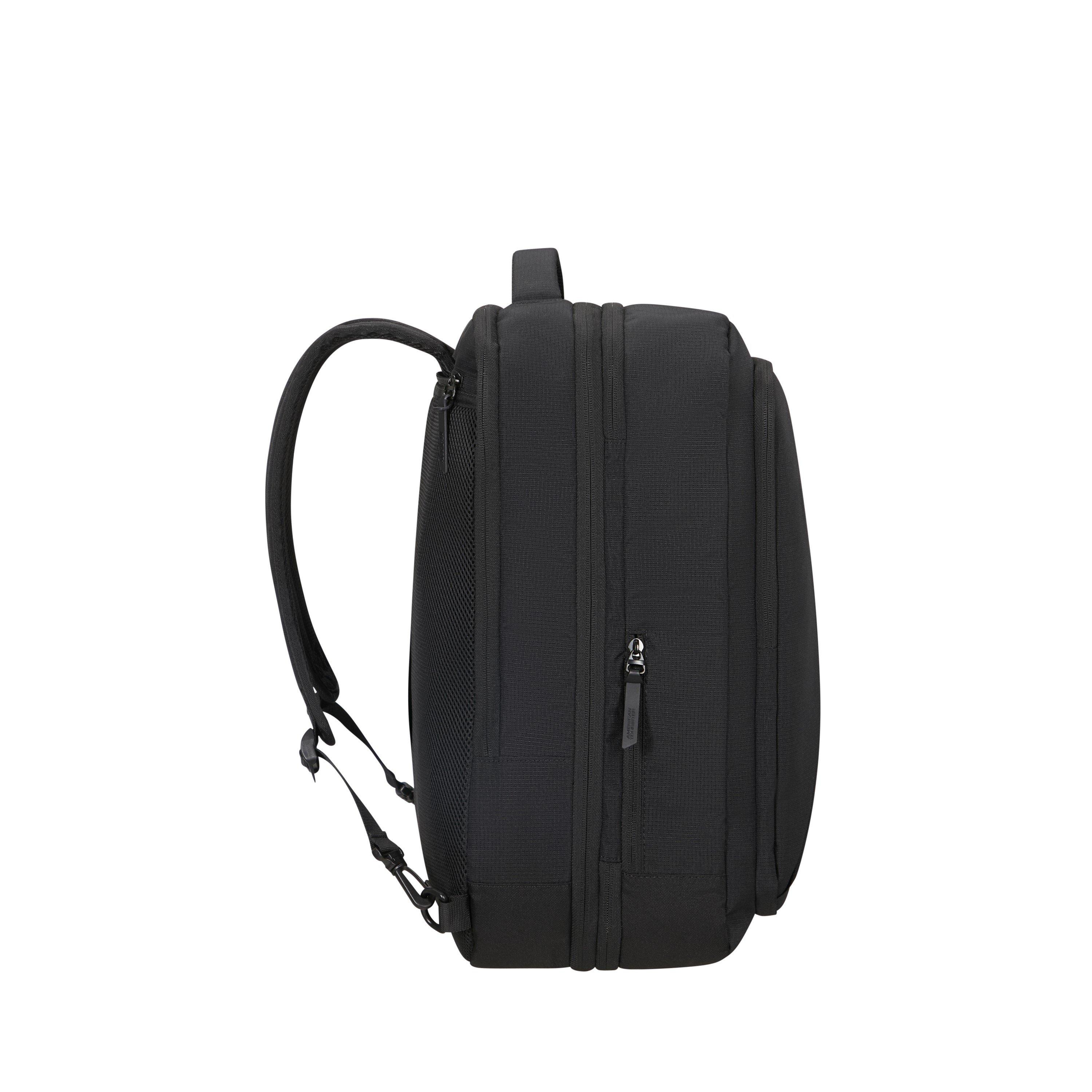 Black - American Tourister - Take2Cabin Travel 55x35x23/25cm EXP Cabin L Backpack - 4