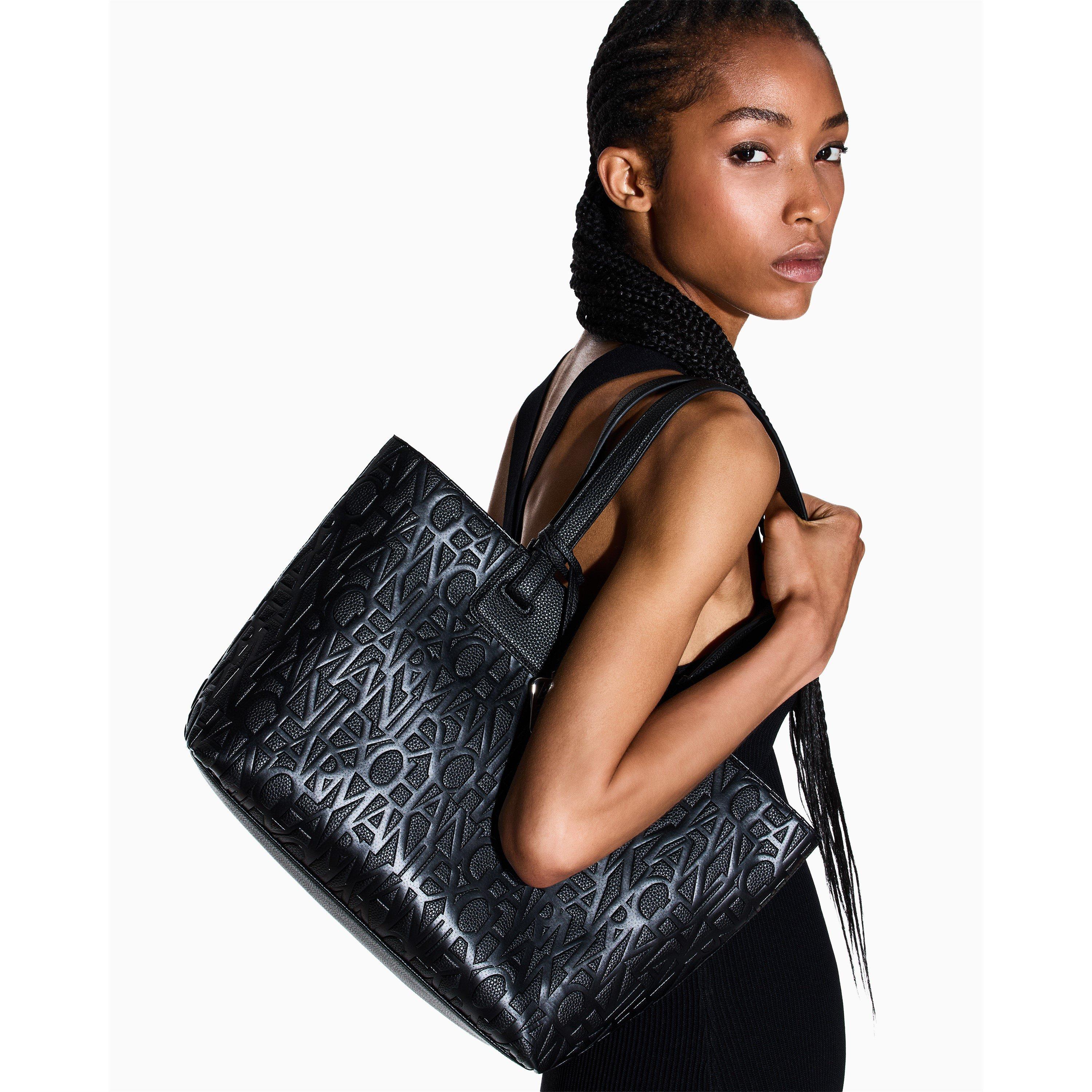 Black - Armani Exchange - Armani Exchange Shopping Bag - 2