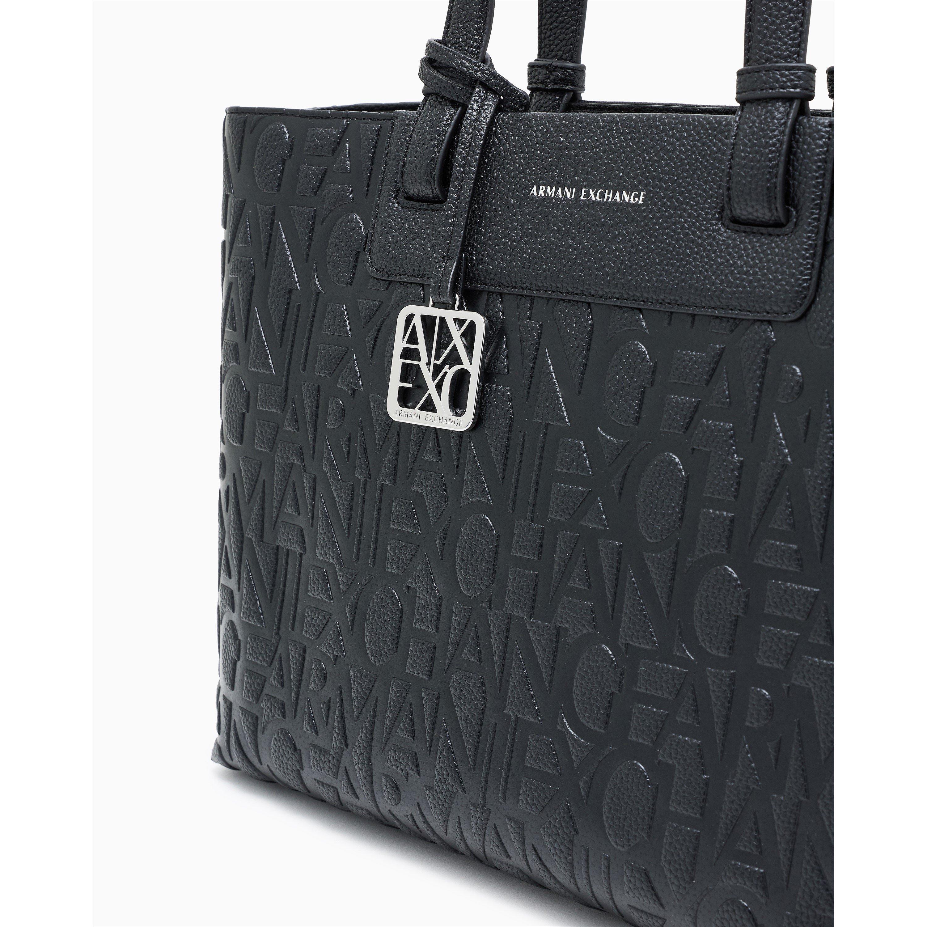 Black - Armani Exchange - Armani Exchange Shopping Bag - 5