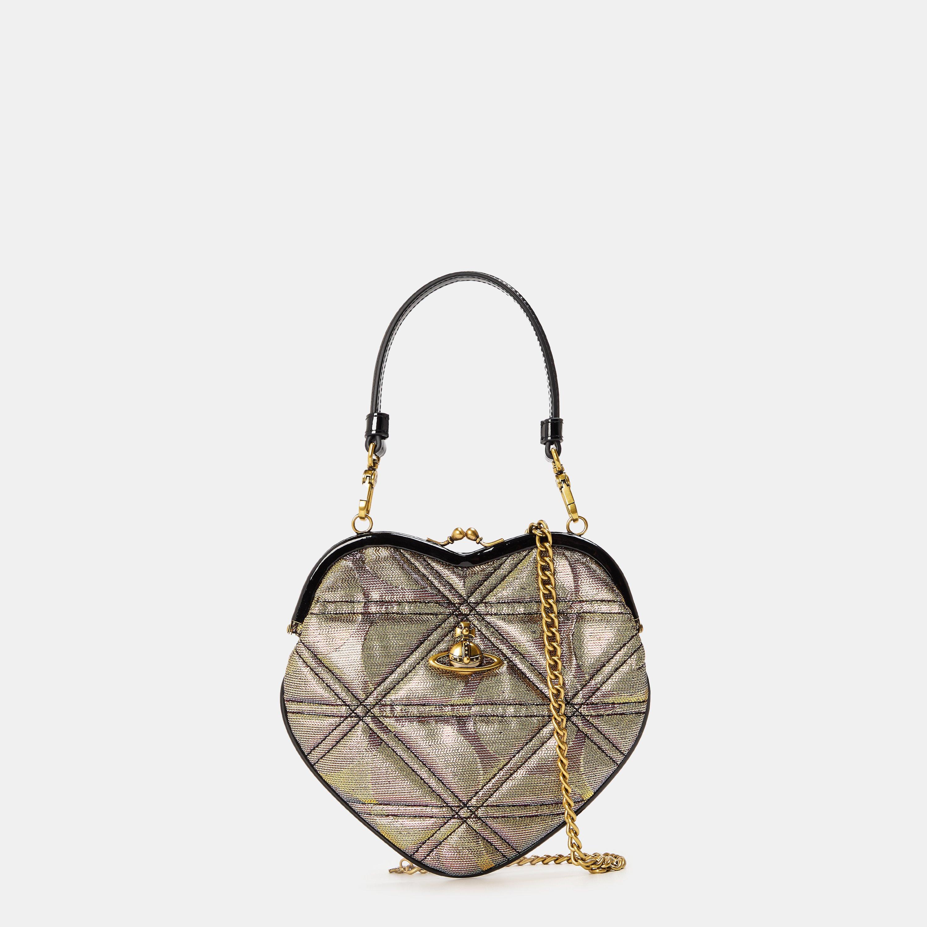 Vivienne Westwood Women's Viv Belle Heart Purse Shoulder Bag - Gold