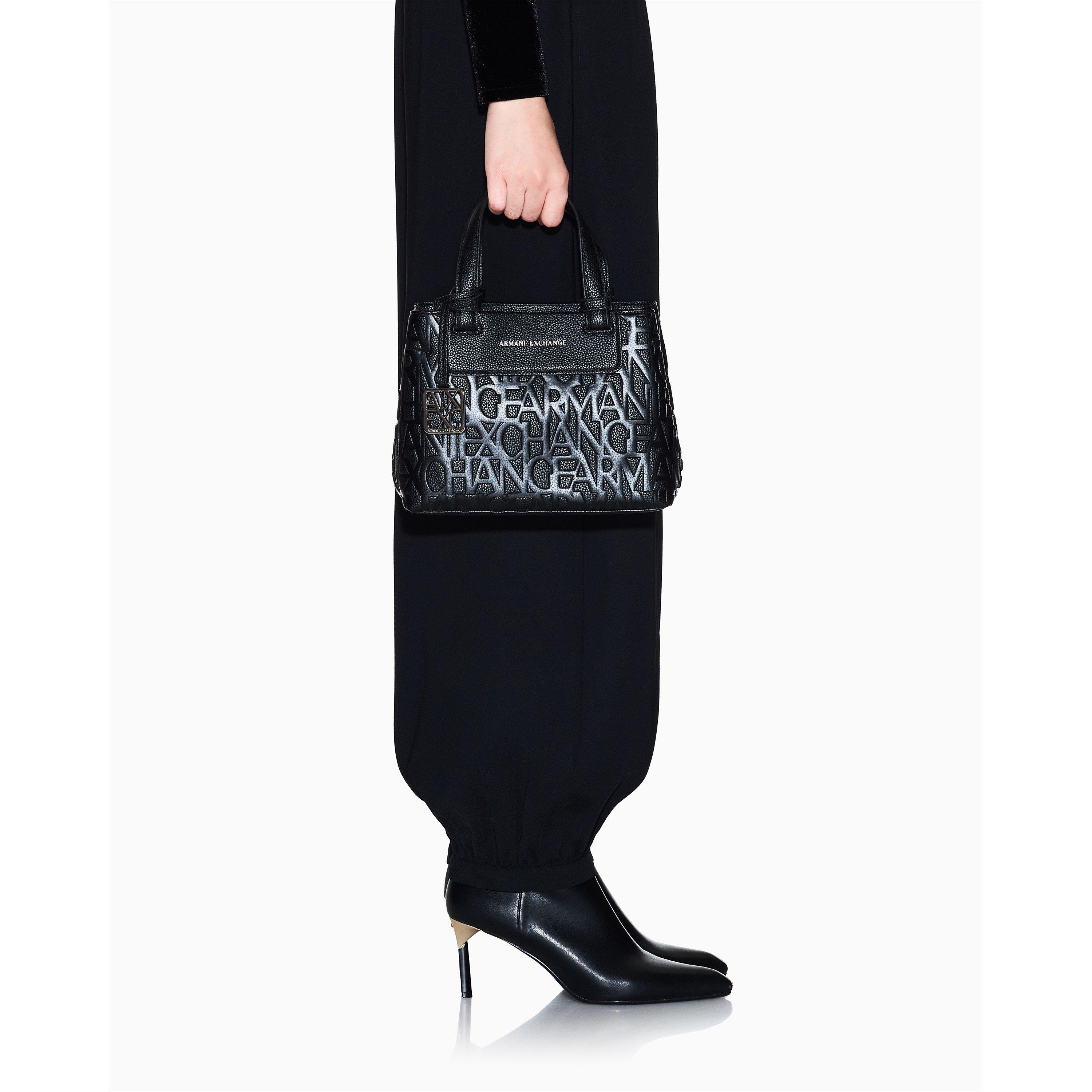 Black - Armani Exchange - Armani Exchange Shopping Bag - 1