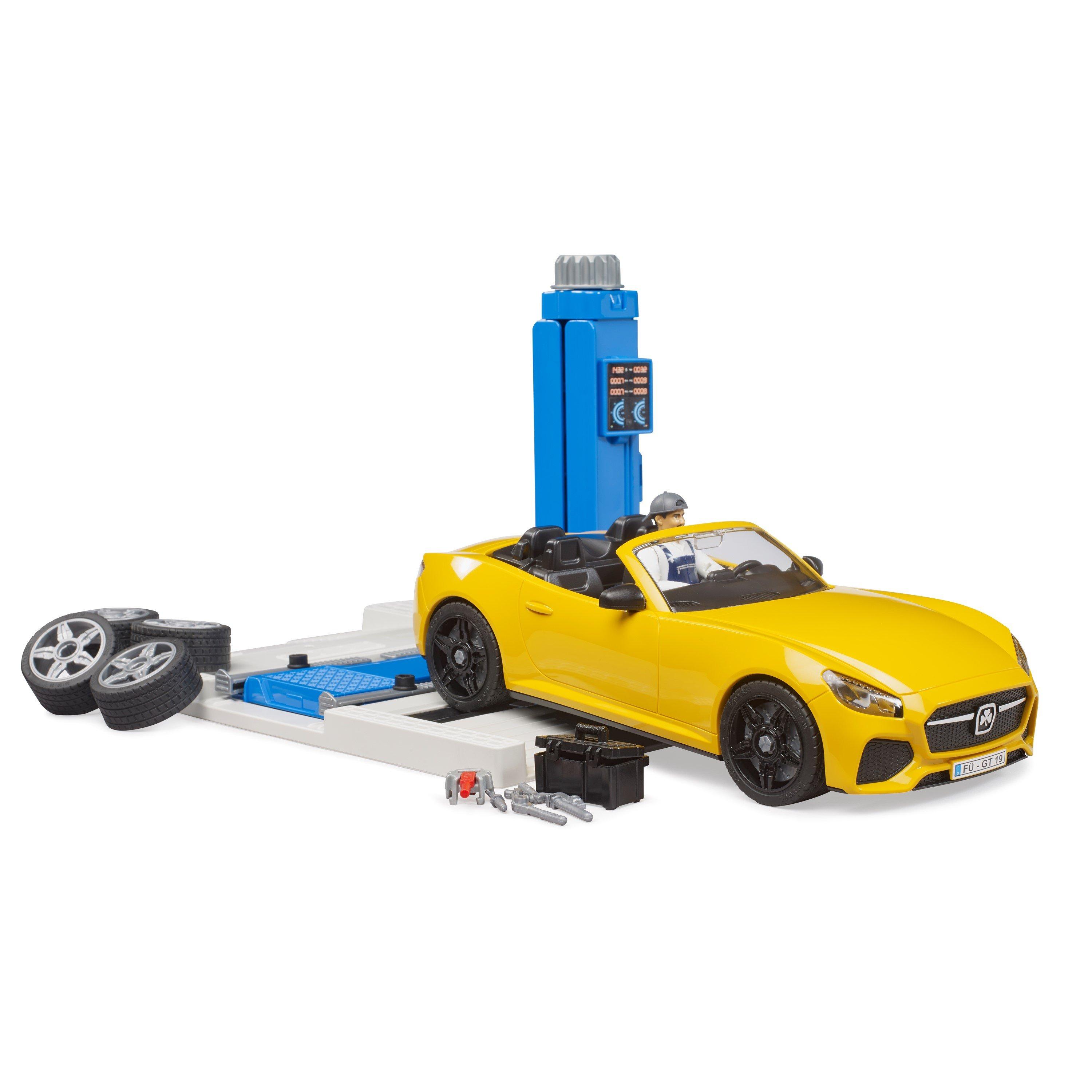 Multi - Bruder - Bruder 1:16 bworld Car Service Centre + BRUDER Roa - 1