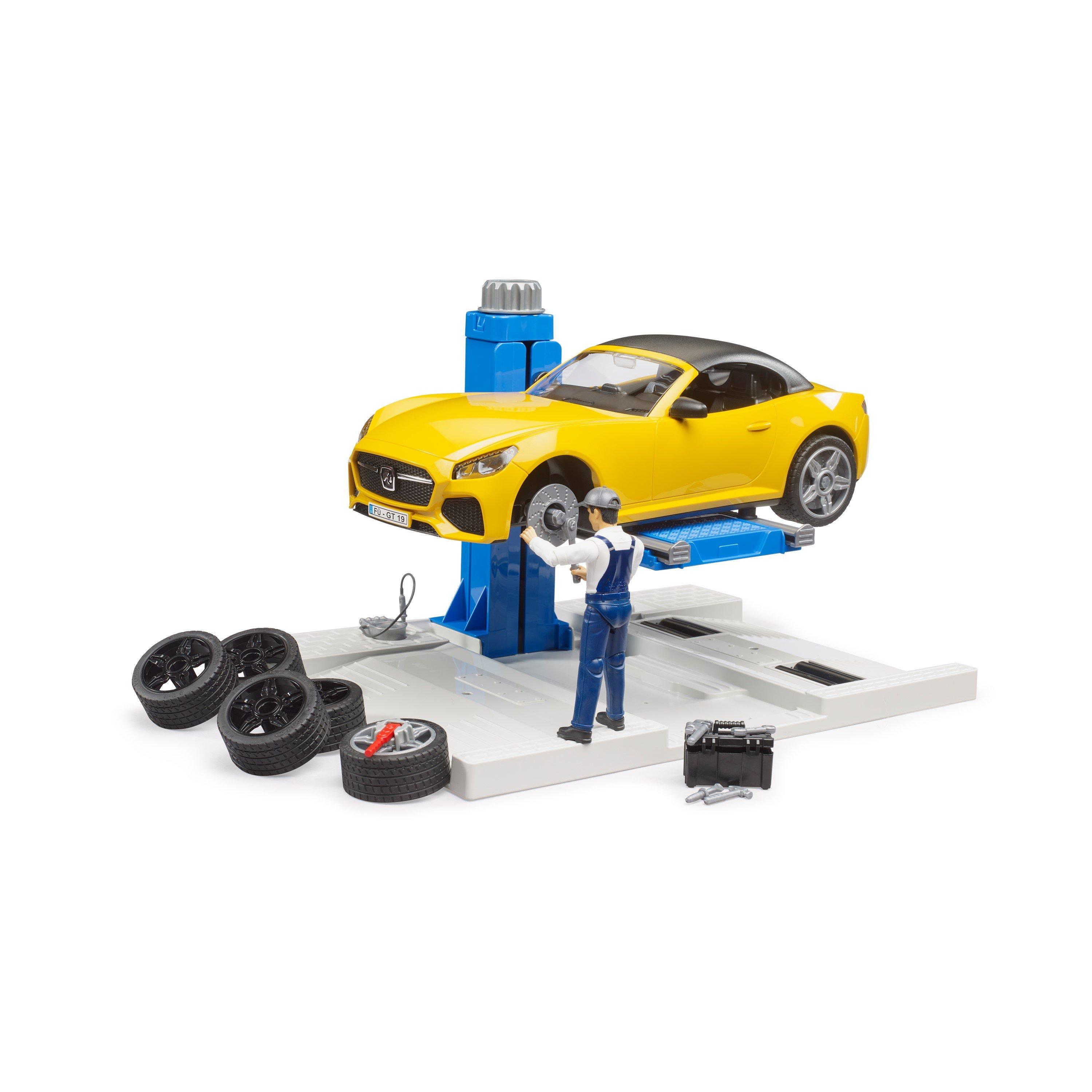 Multi - Bruder - Bruder 1:16 bworld Car Service Centre + BRUDER Roa - 7