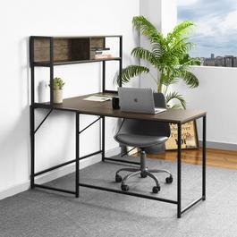 FurnitureR L-shaped Desk Black