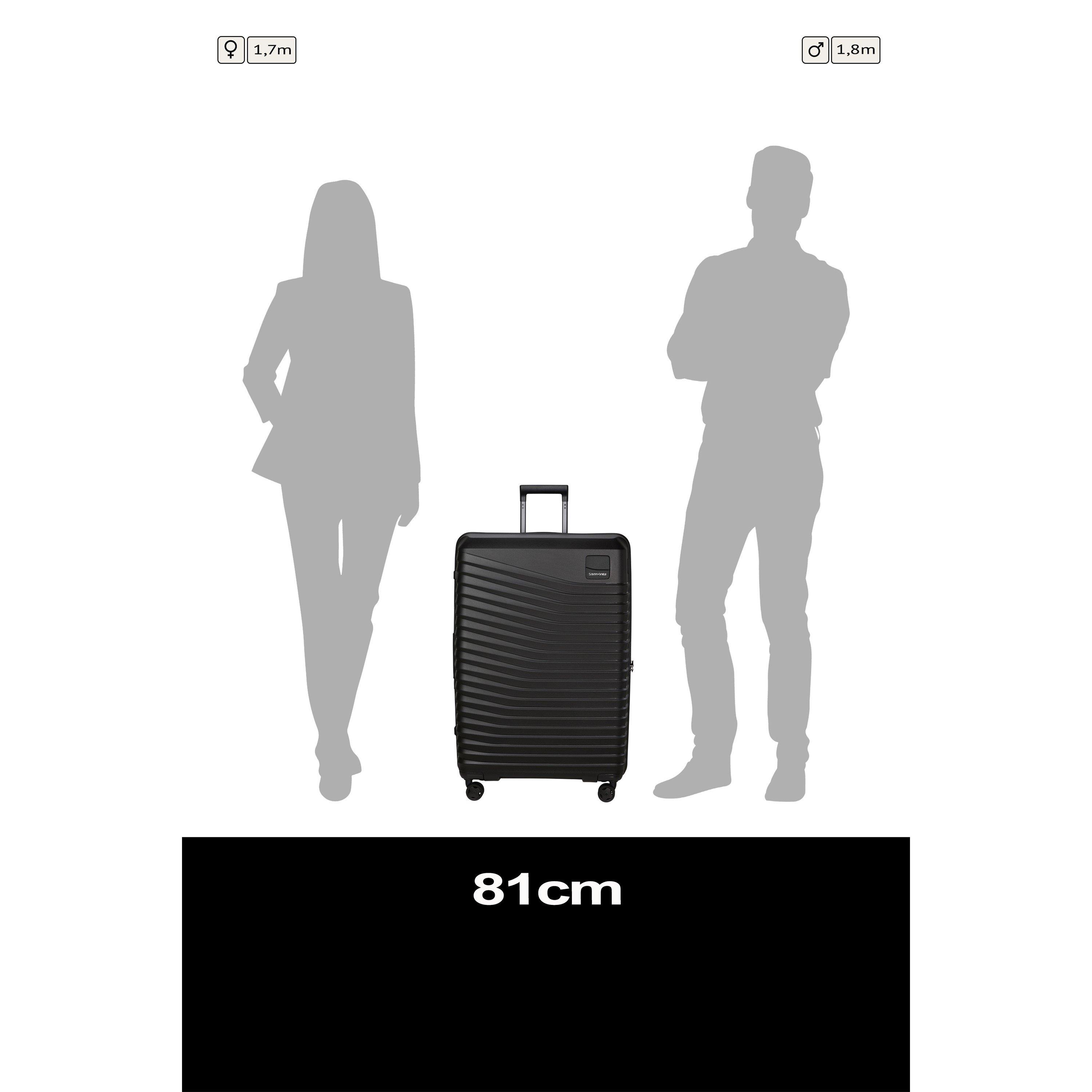 Black - Samsonite - Intuo Spinner 81x54x33/36cm EXP Extra Large Hard Suitcase - 3
