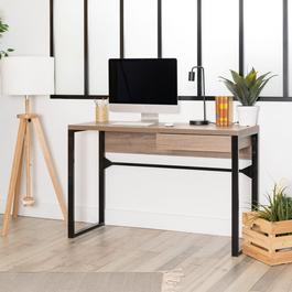 FurnitureR 120cm Desk with One Drawer
