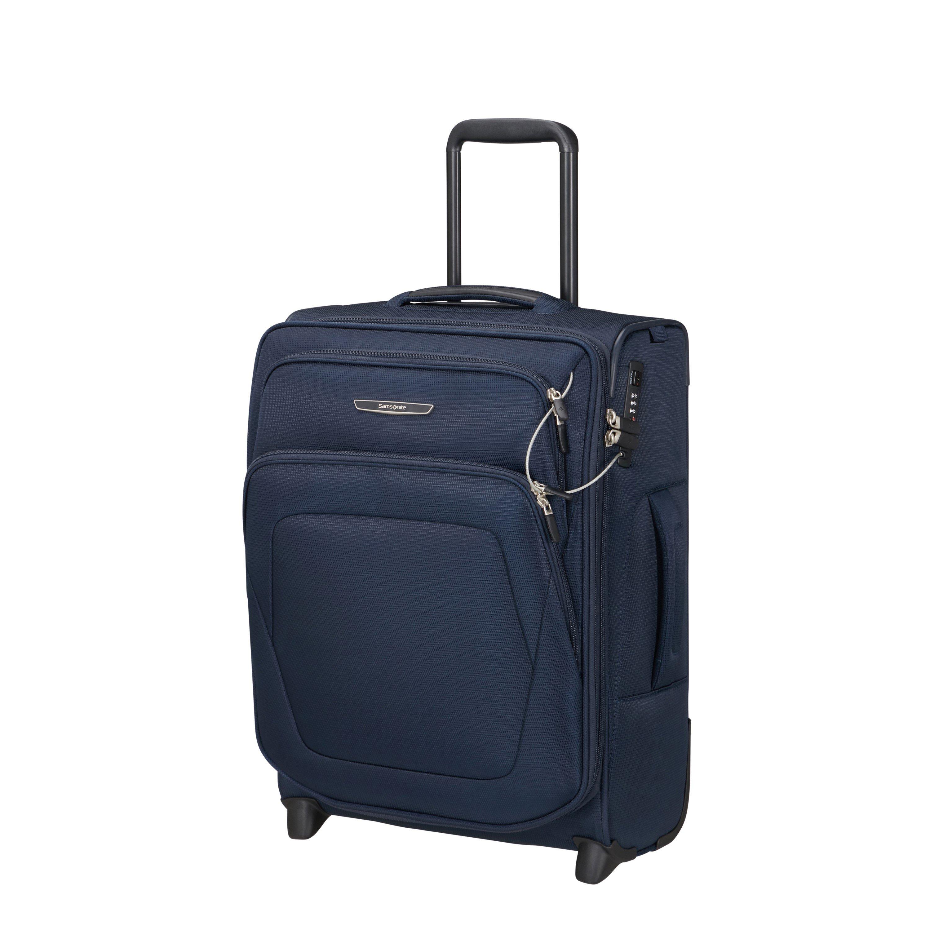 Midnight Blue - Samsonite - Spark SNG Eco Upright 55x40x20/23cm EXP FL Cabin Soft Suitcase - 1
