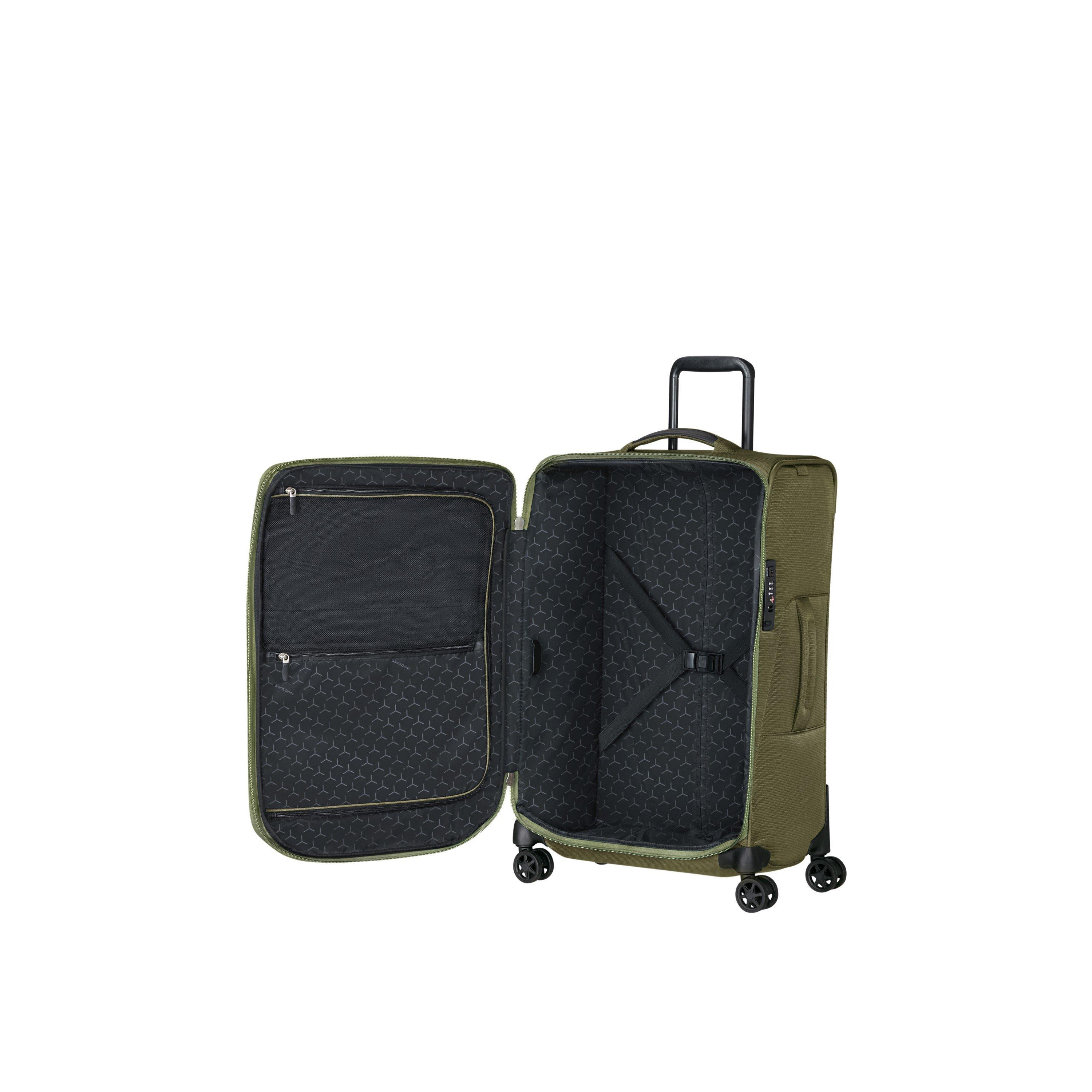 Olive - Samsonite - Spark SNG Eco Spinner 67x44x27/31cm EXP FL Medium Soft Suitcase - 2