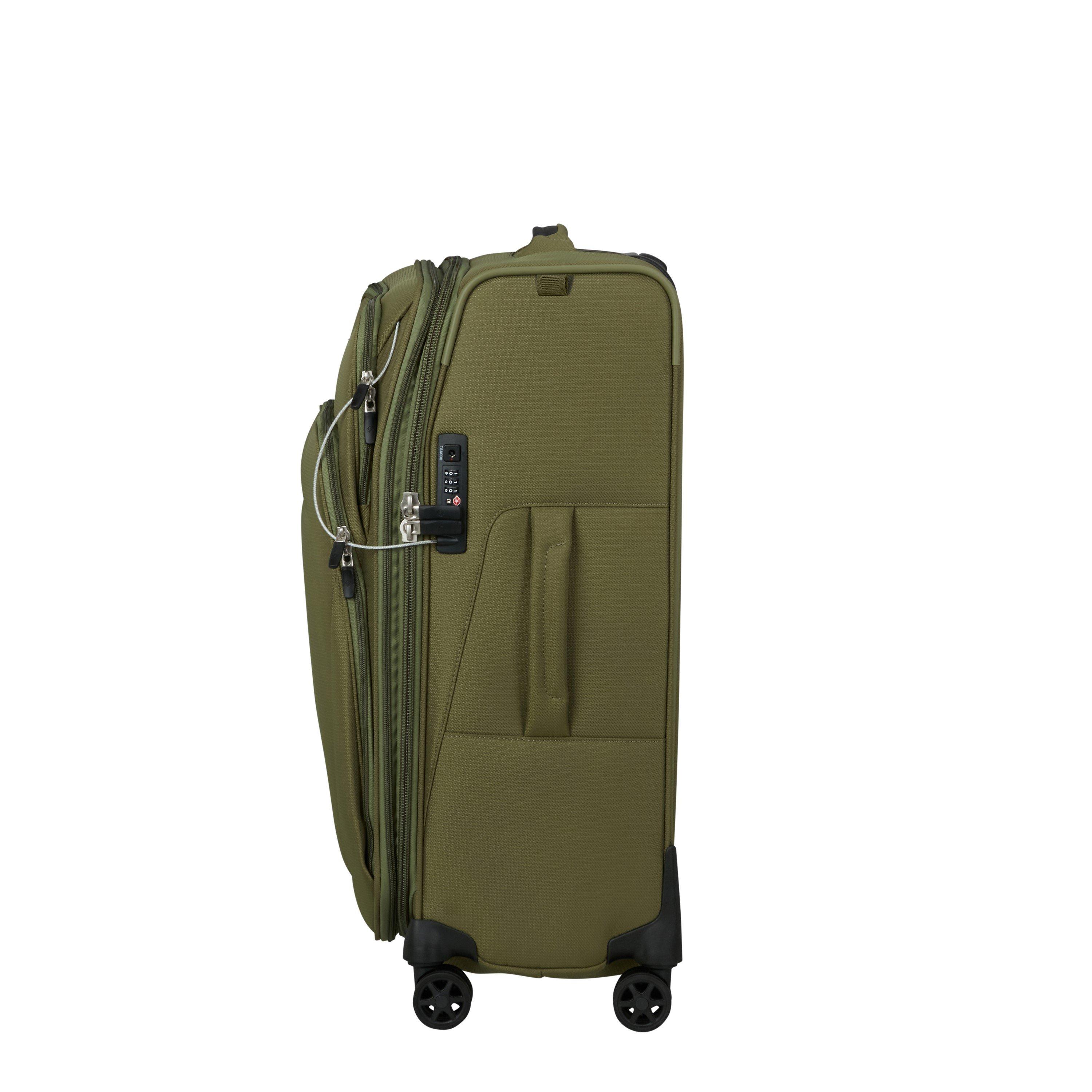 Olive - Samsonite - Spark SNG Eco Spinner 67x44x27/31cm EXP FL Medium Soft Suitcase - 4