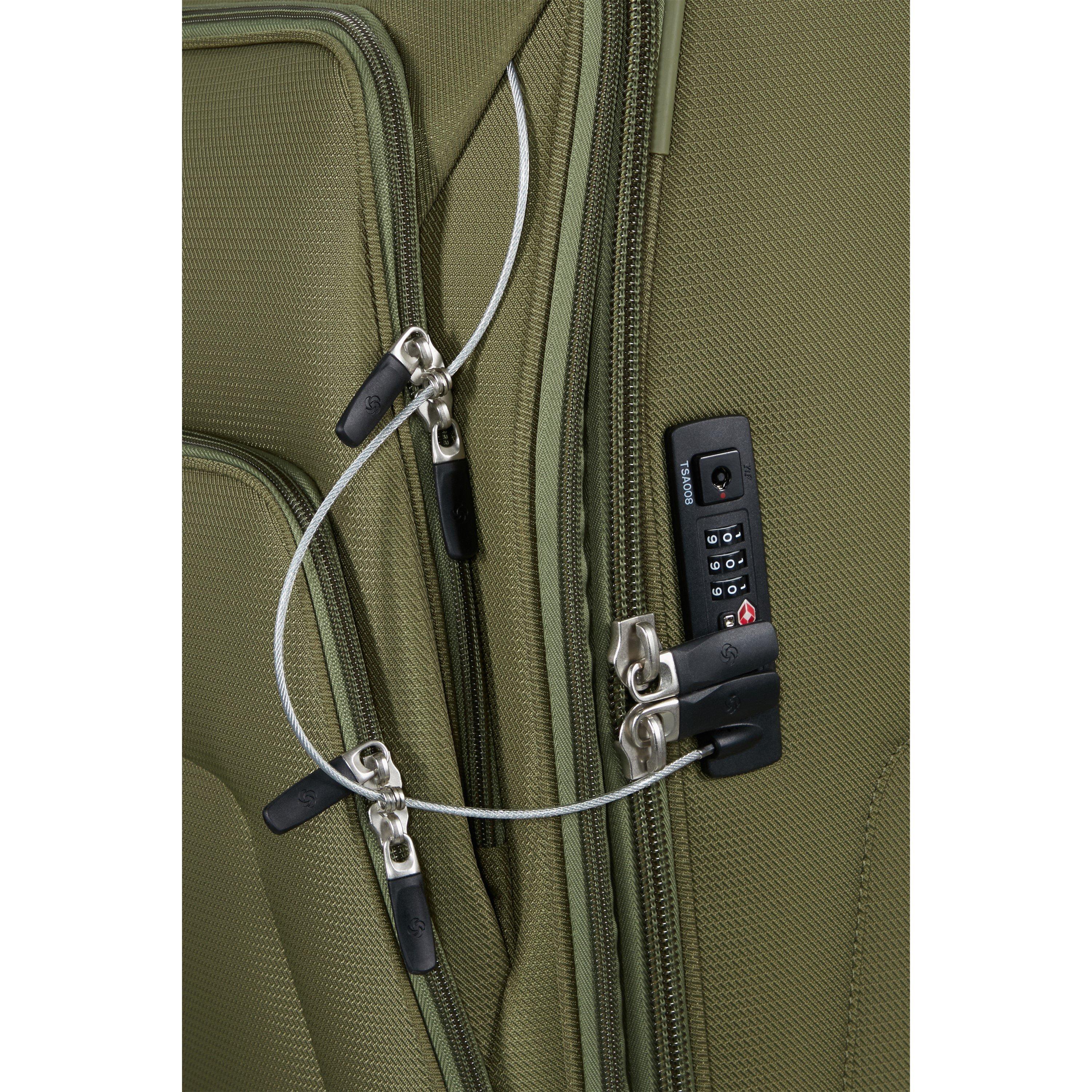 Olive - Samsonite - Spark SNG Eco Spinner 67x44x27/31cm EXP FL Medium Soft Suitcase - 5