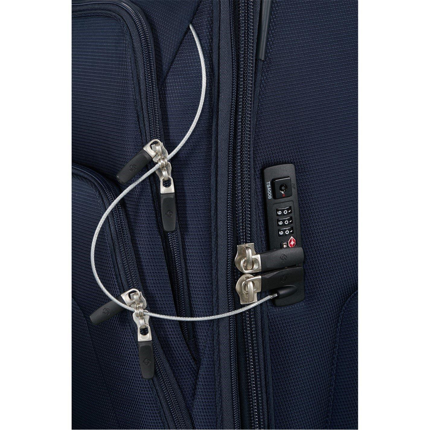 Midnight Blue - Samsonite - Spark SNG Eco Spinner 67x44x27/31cm EXP FL Medium Soft Suitcase - 6