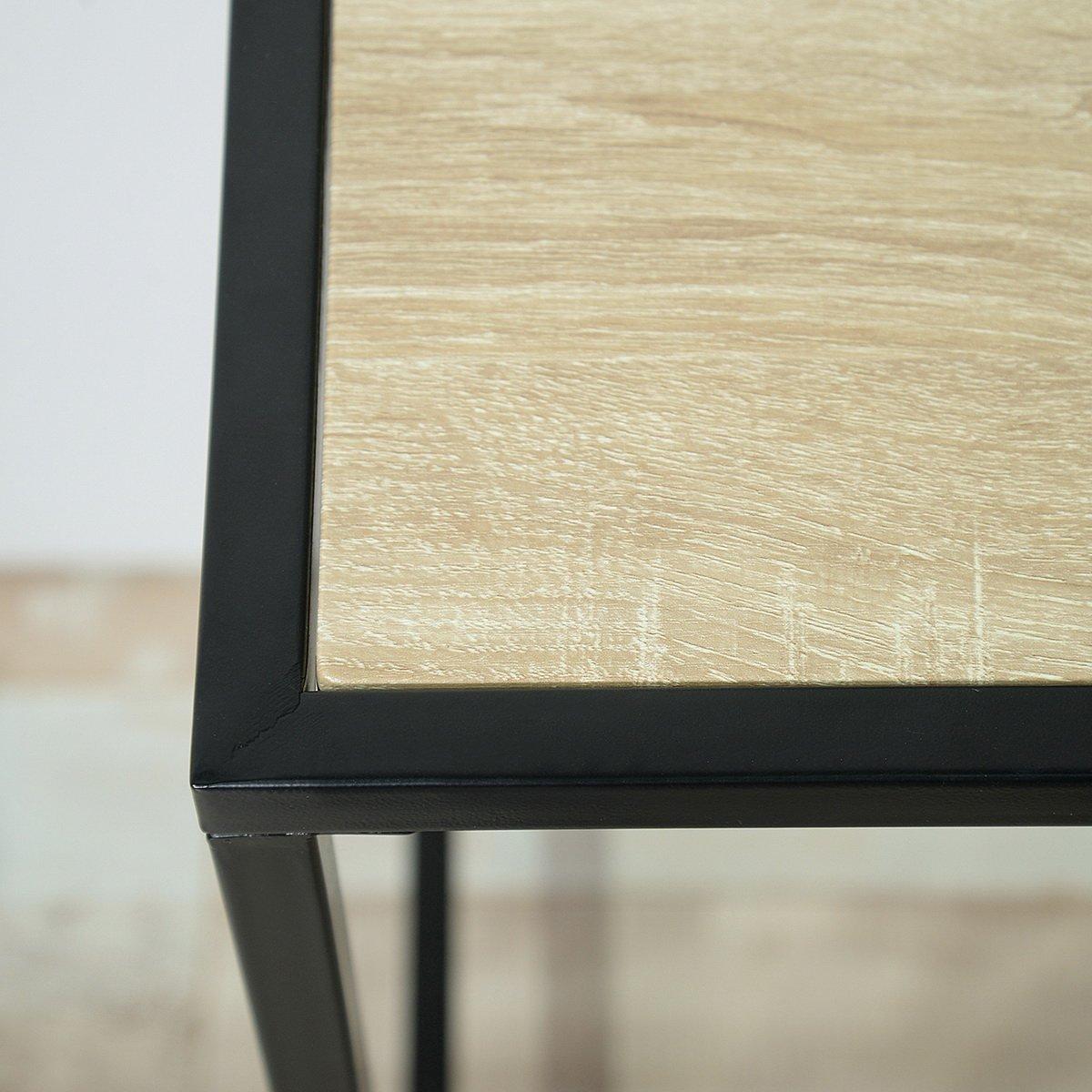 Brown - FurnitureR - 100cm Desk with Wheels - 9