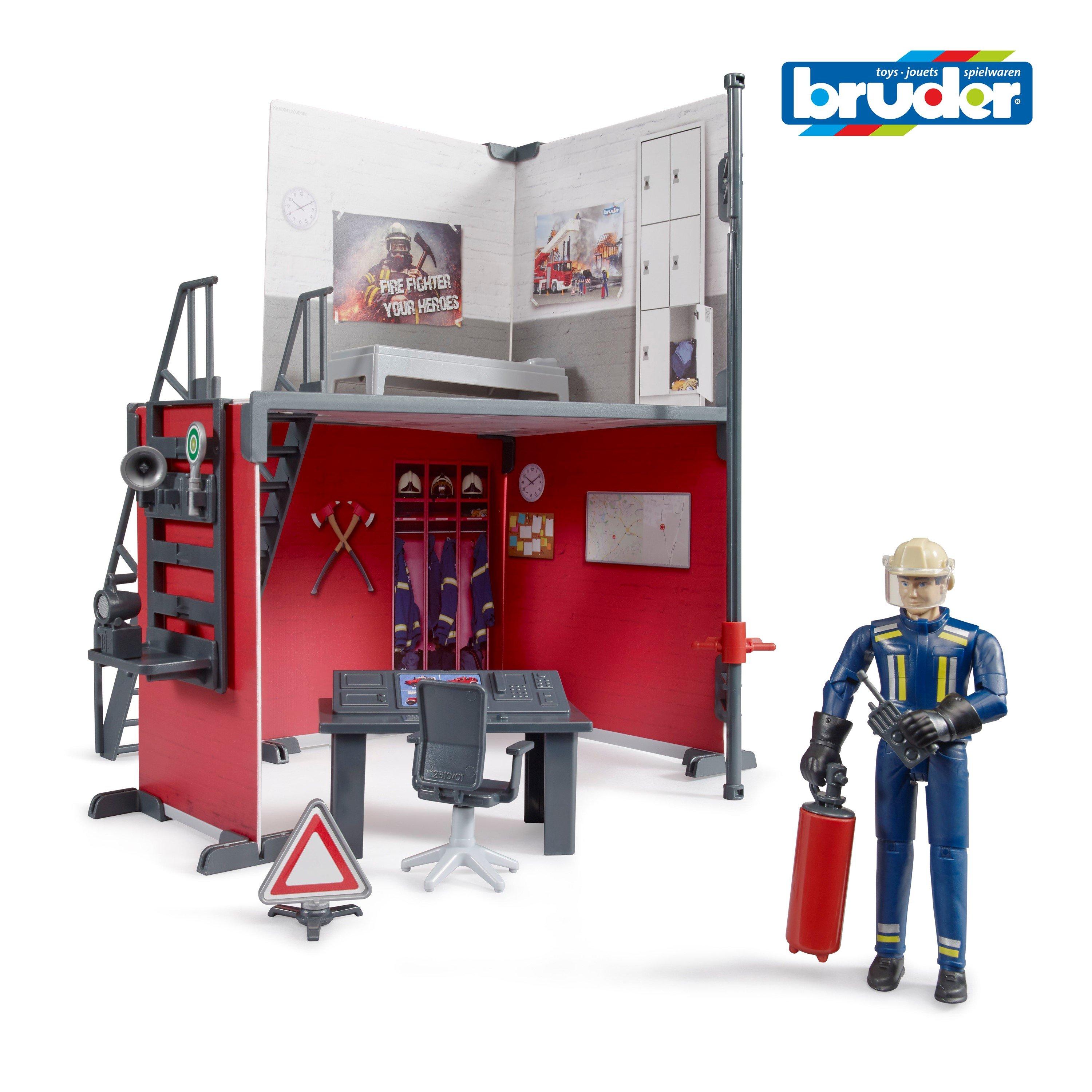 Multi - Bruder - Bruder 1:16 bworld Fire station with fireman ¿ Det - 1