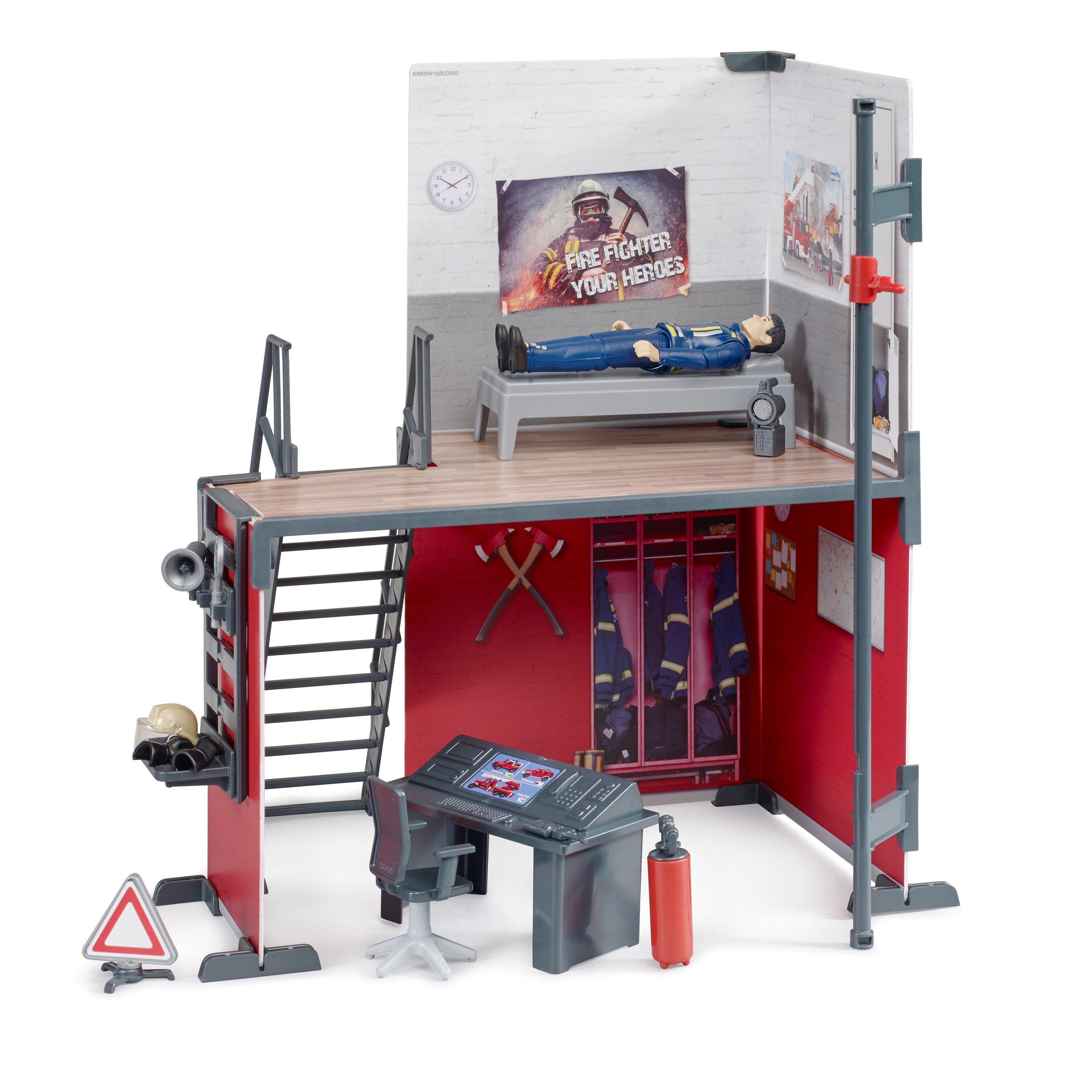 Multi - Bruder - Bruder 1:16 bworld Fire station with fireman ¿ Det - 4