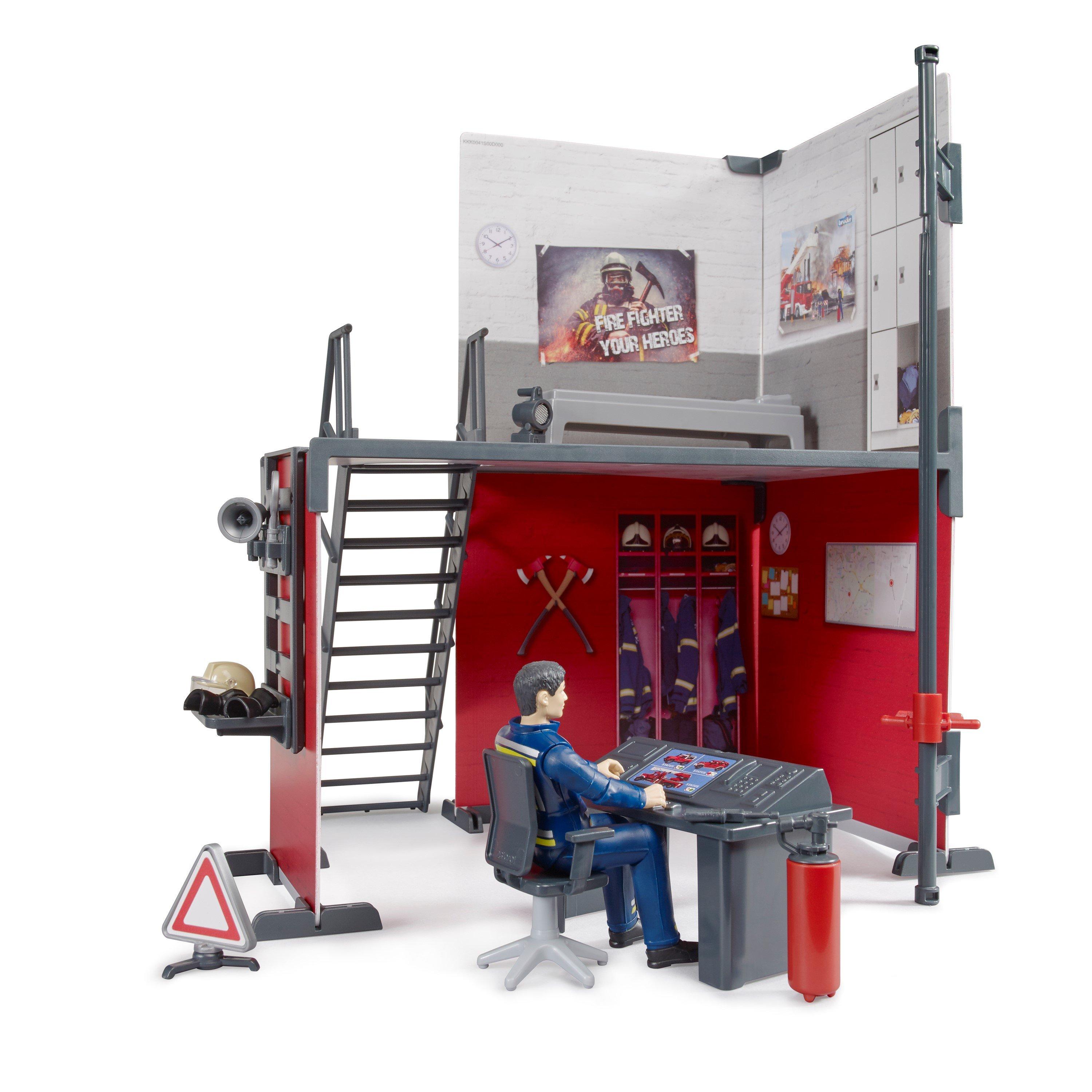 Multi - Bruder - Bruder 1:16 bworld Fire station with fireman ¿ Det - 5