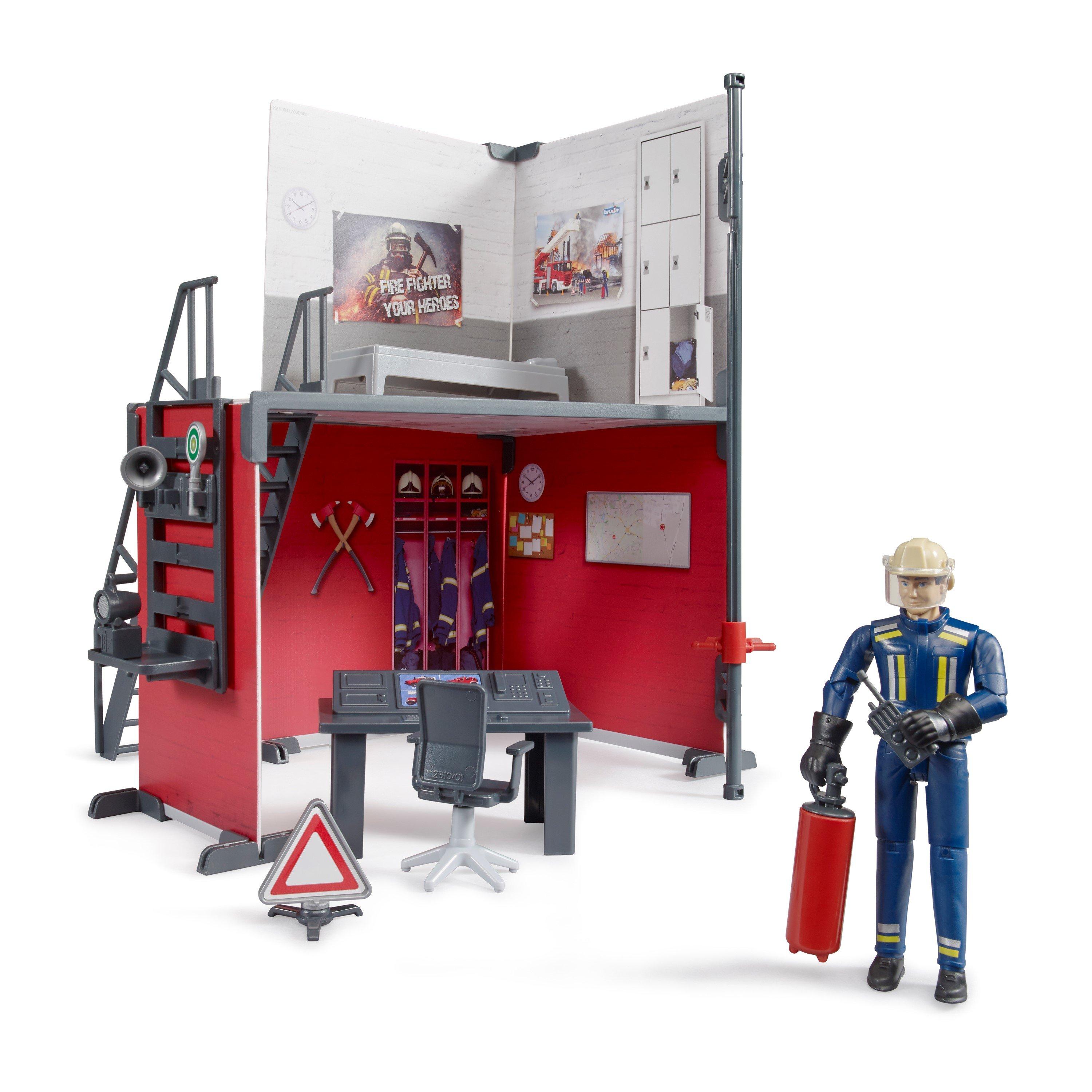 Multi - Bruder - Bruder 1:16 bworld Fire station with fireman ¿ Det - 6