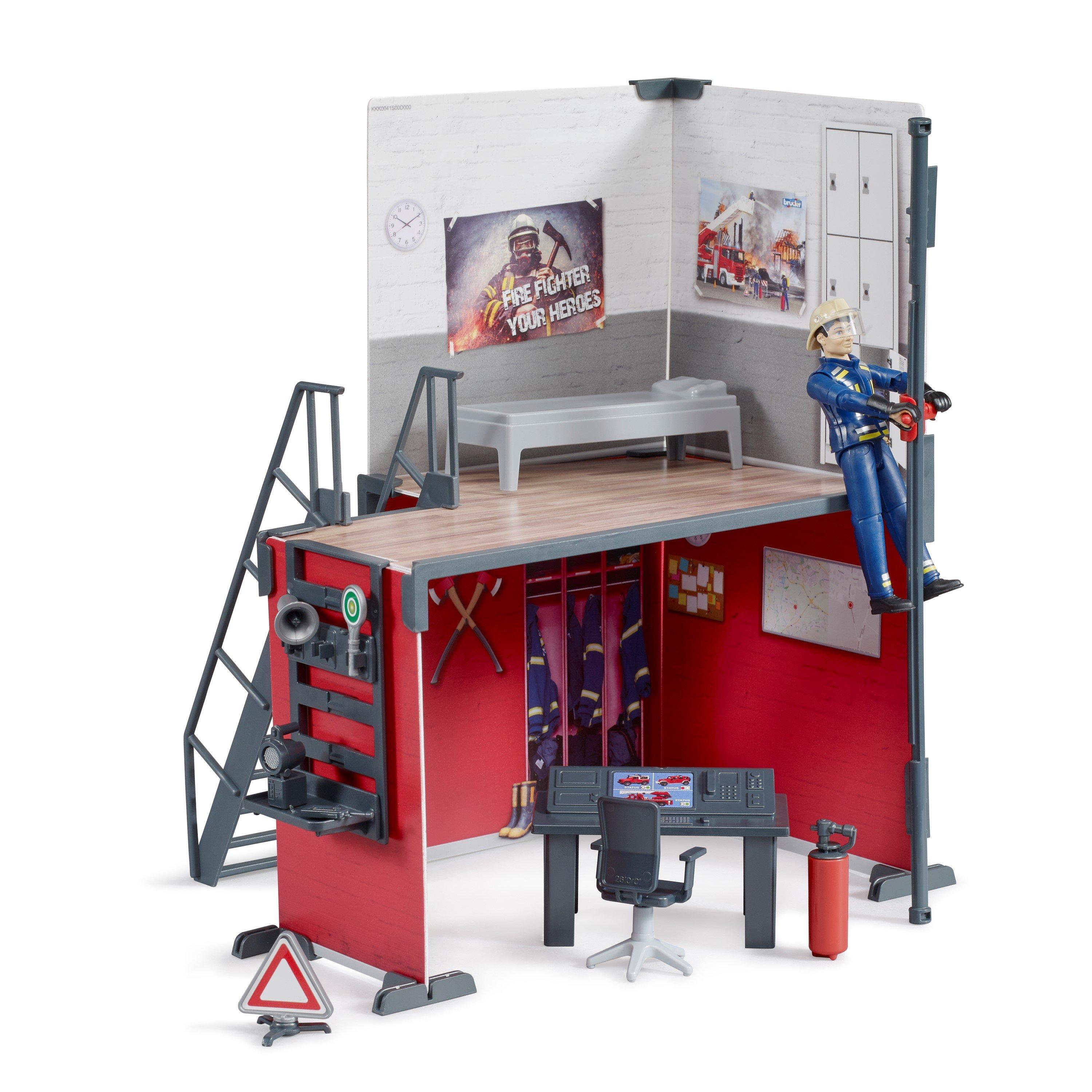 Multi - Bruder - Bruder 1:16 bworld Fire station with fireman ¿ Det - 7