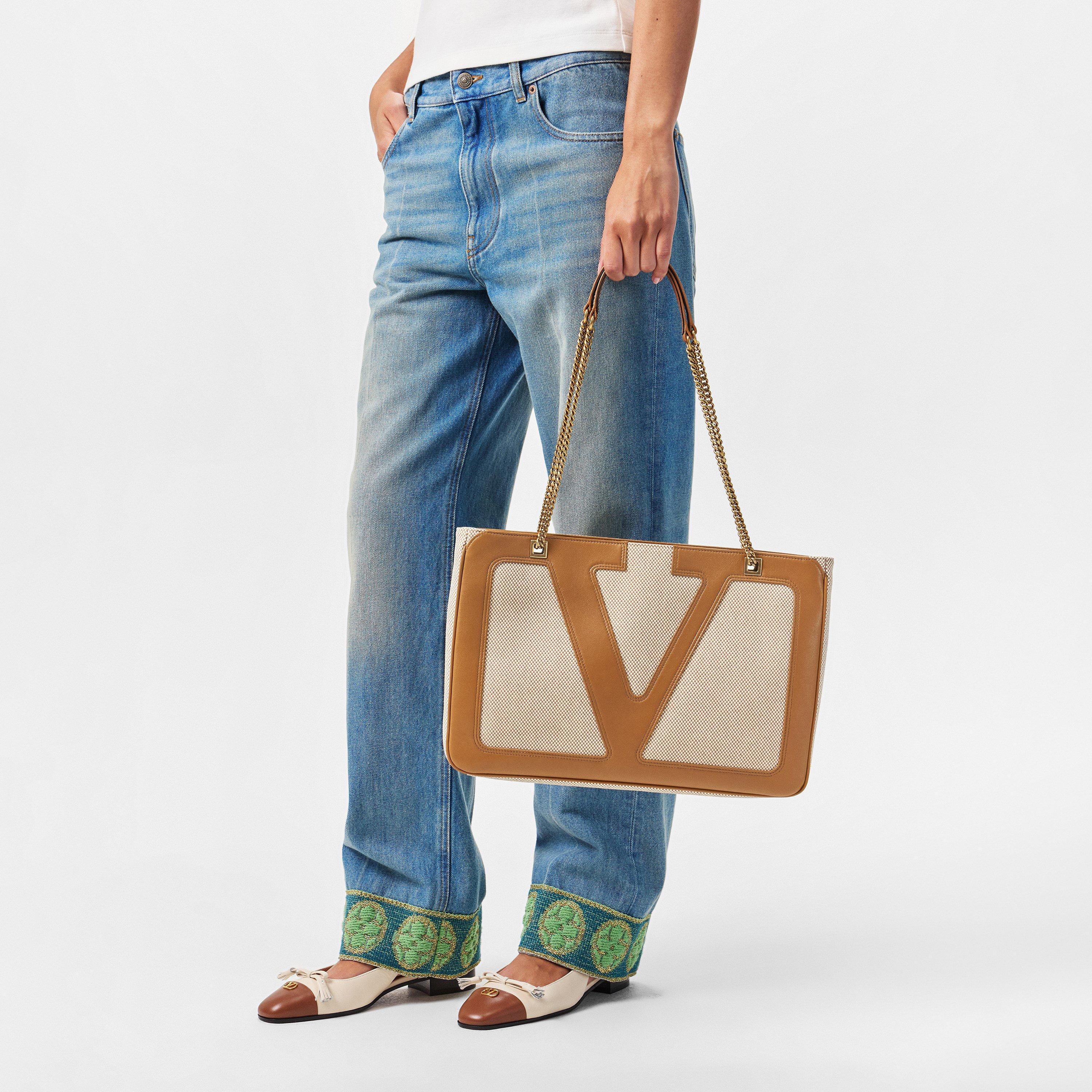 Tobacco/Spice - Valentino Garavani - Women's Viva Superstar Tote Bags - 3