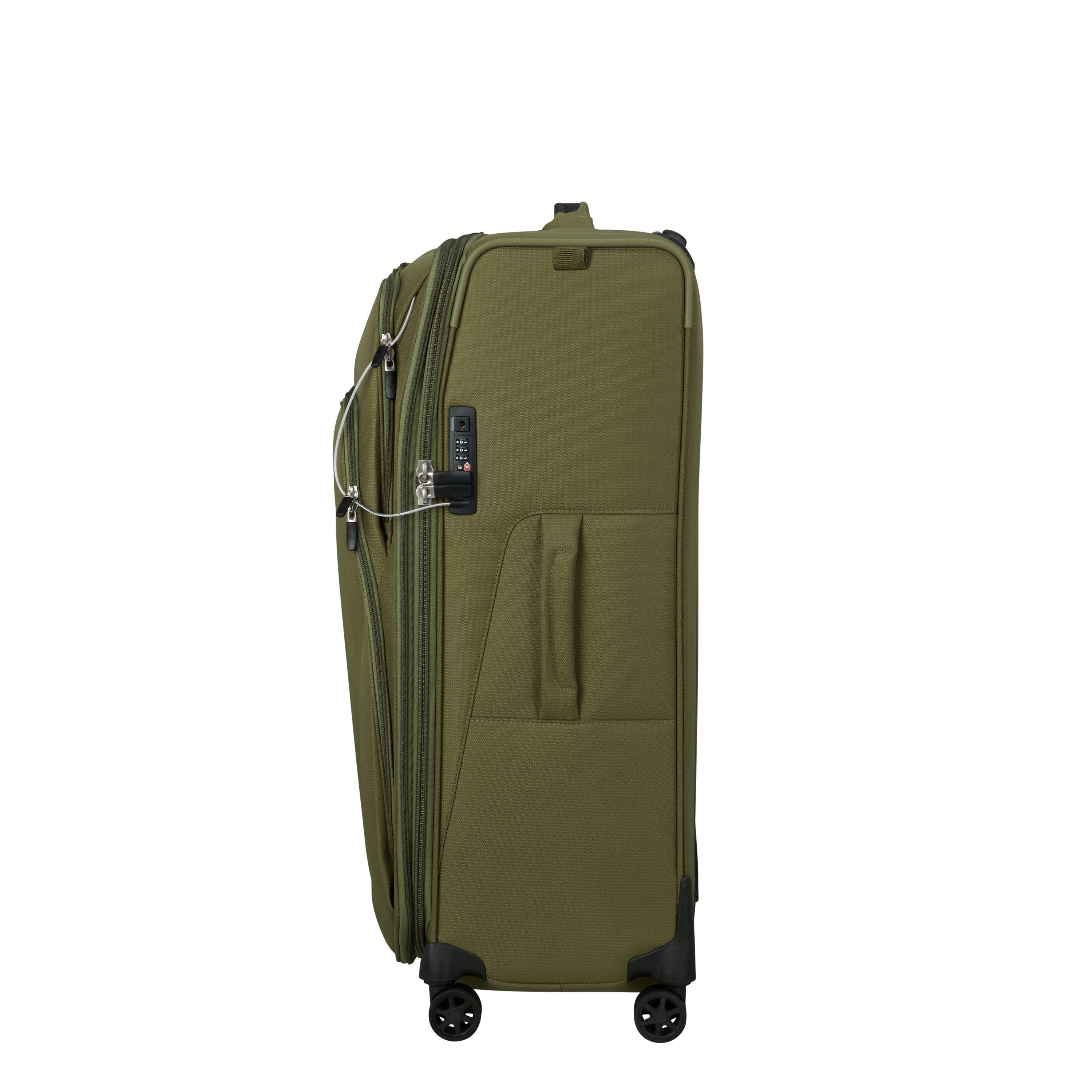 Olive - Samsonite - Spark SNG Eco Spinner 79x48x31/35cm EXP FL Large Soft Suitcase - 4