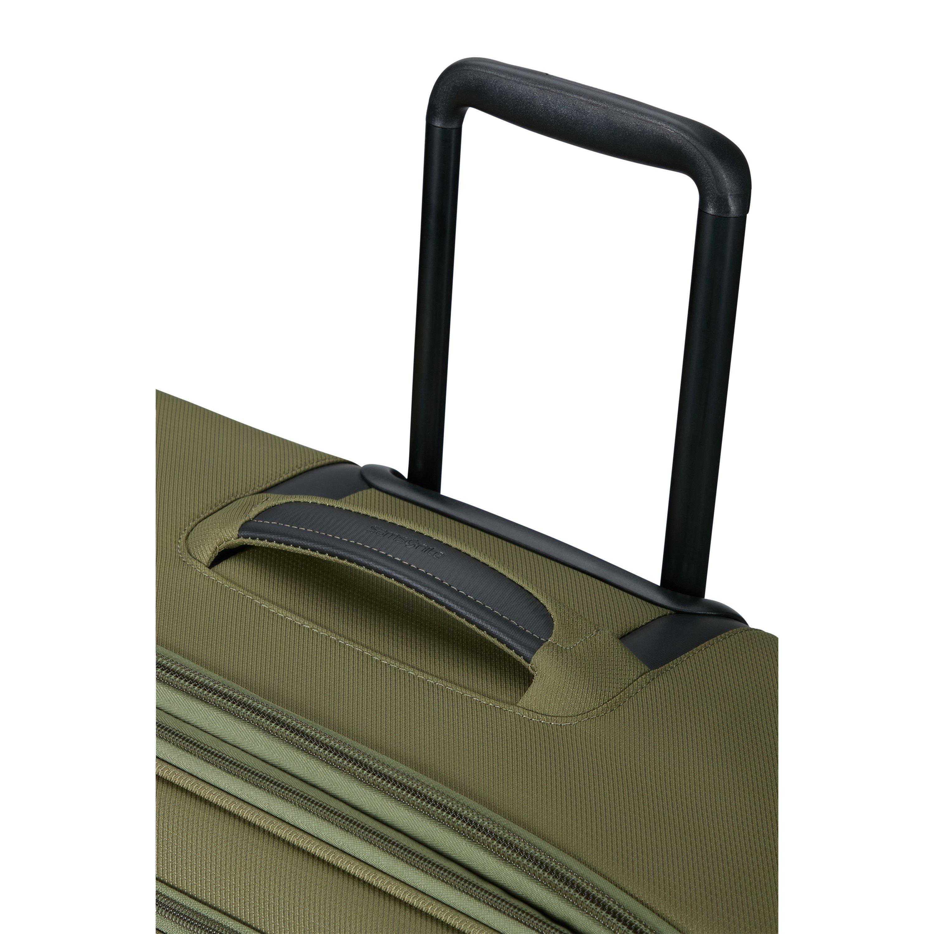 Olive - Samsonite - Spark SNG Eco Spinner 79x48x31/35cm EXP FL Large Soft Suitcase - 7