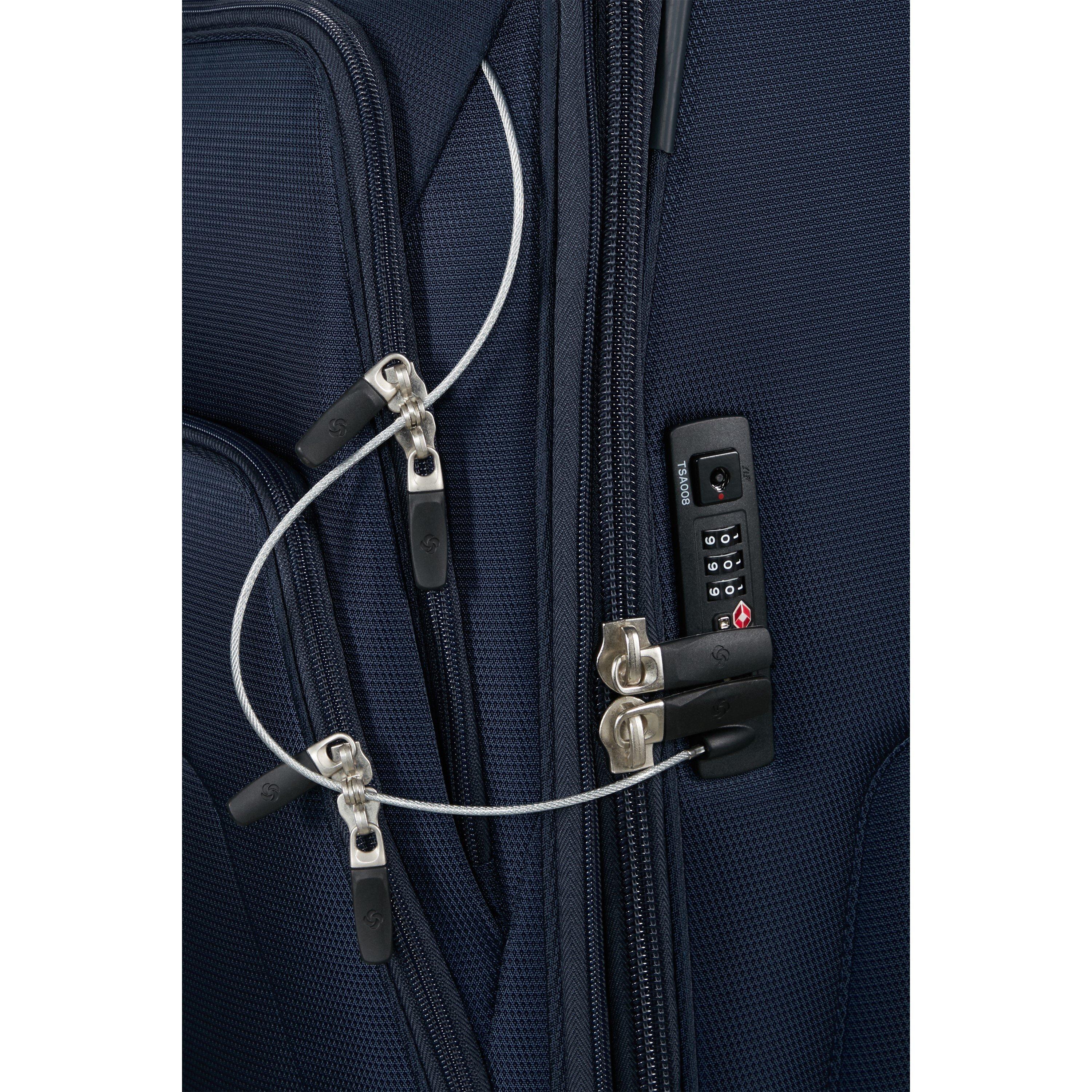 Midnight Blue - Samsonite - Spark SNG Eco Spinner 82x53x34/38cm EXP FL Extra Large Soft Suitcase - 5
