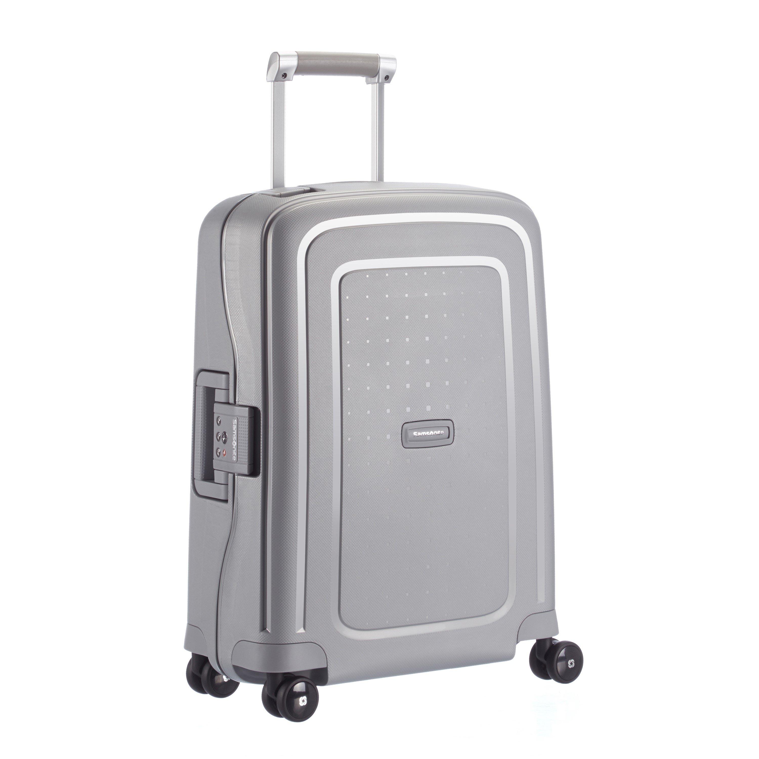 Silver - Samsonite - SCure Spinner 55x40x20cm Cabin Hard Suitcase - 1