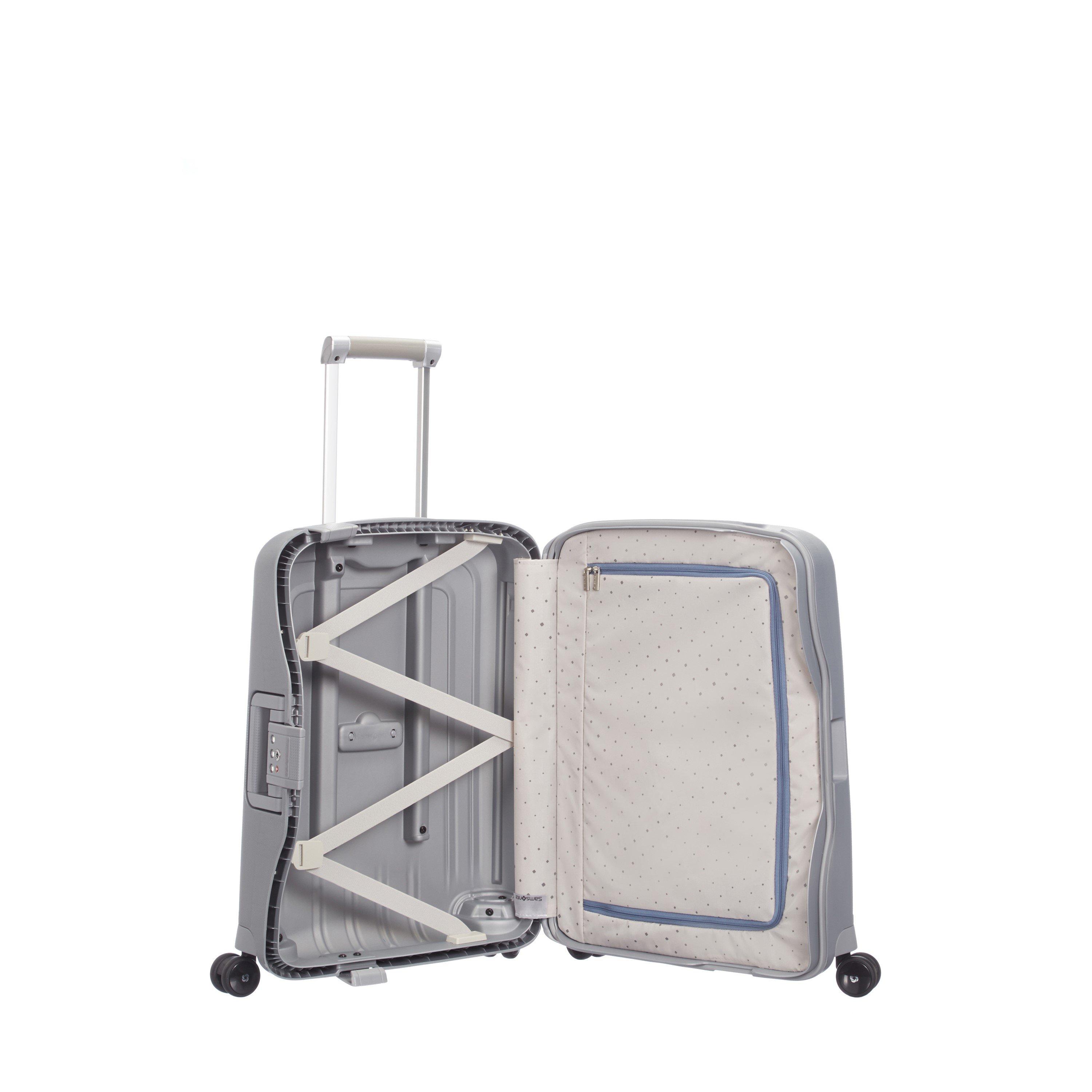 Silver - Samsonite - SCure Spinner 55x40x20cm Cabin Hard Suitcase - 2