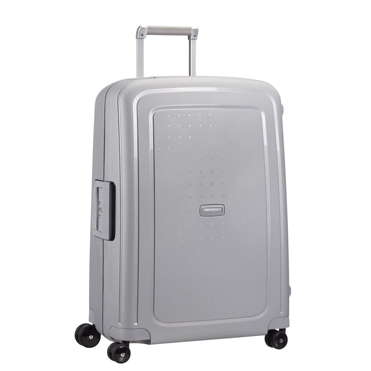 Samsonite  Scure Spinner 69X49x29cm Medium Hard Suitcase - Silver