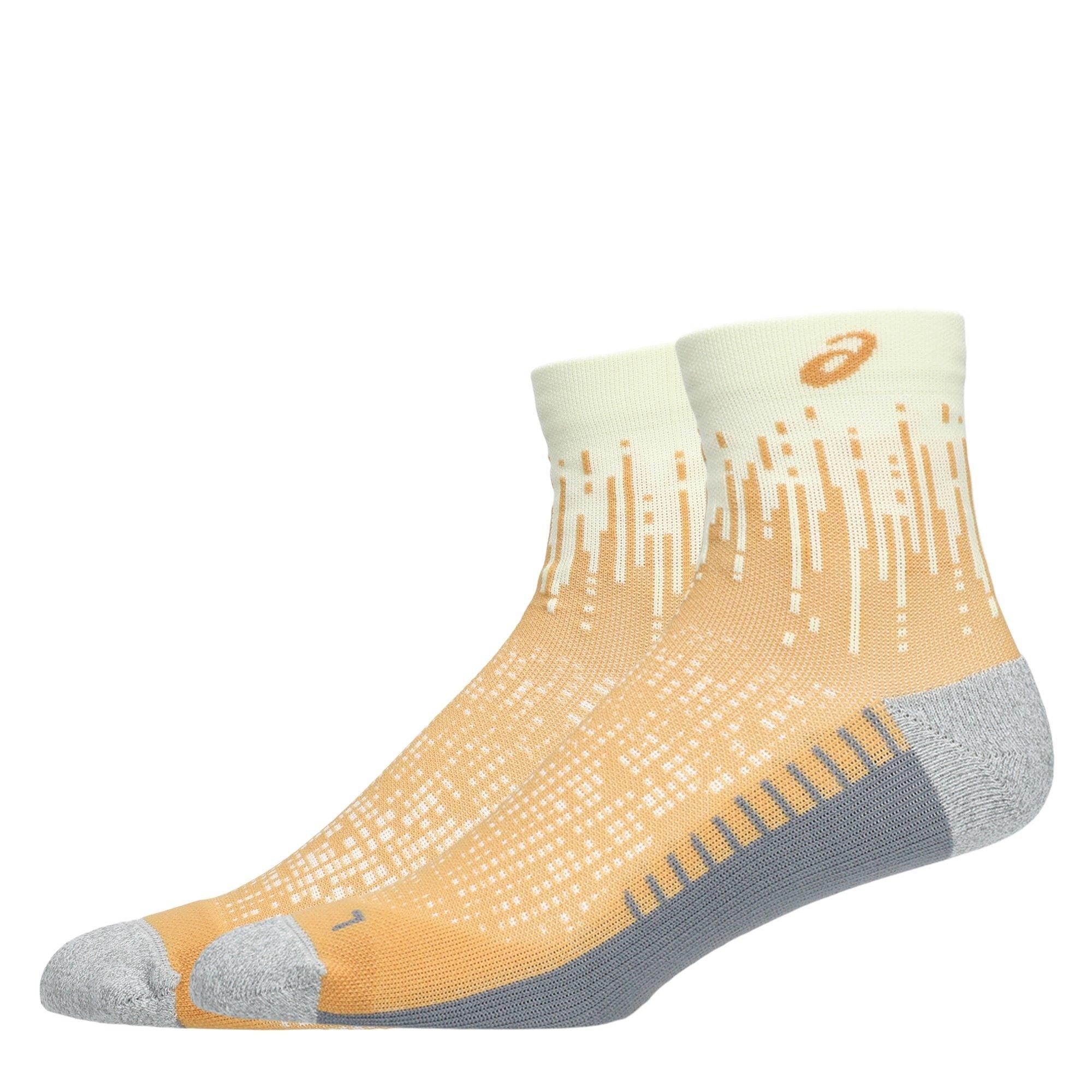 Oys Wht/Sands - Asics - Performance Running Quarter Socks - 2