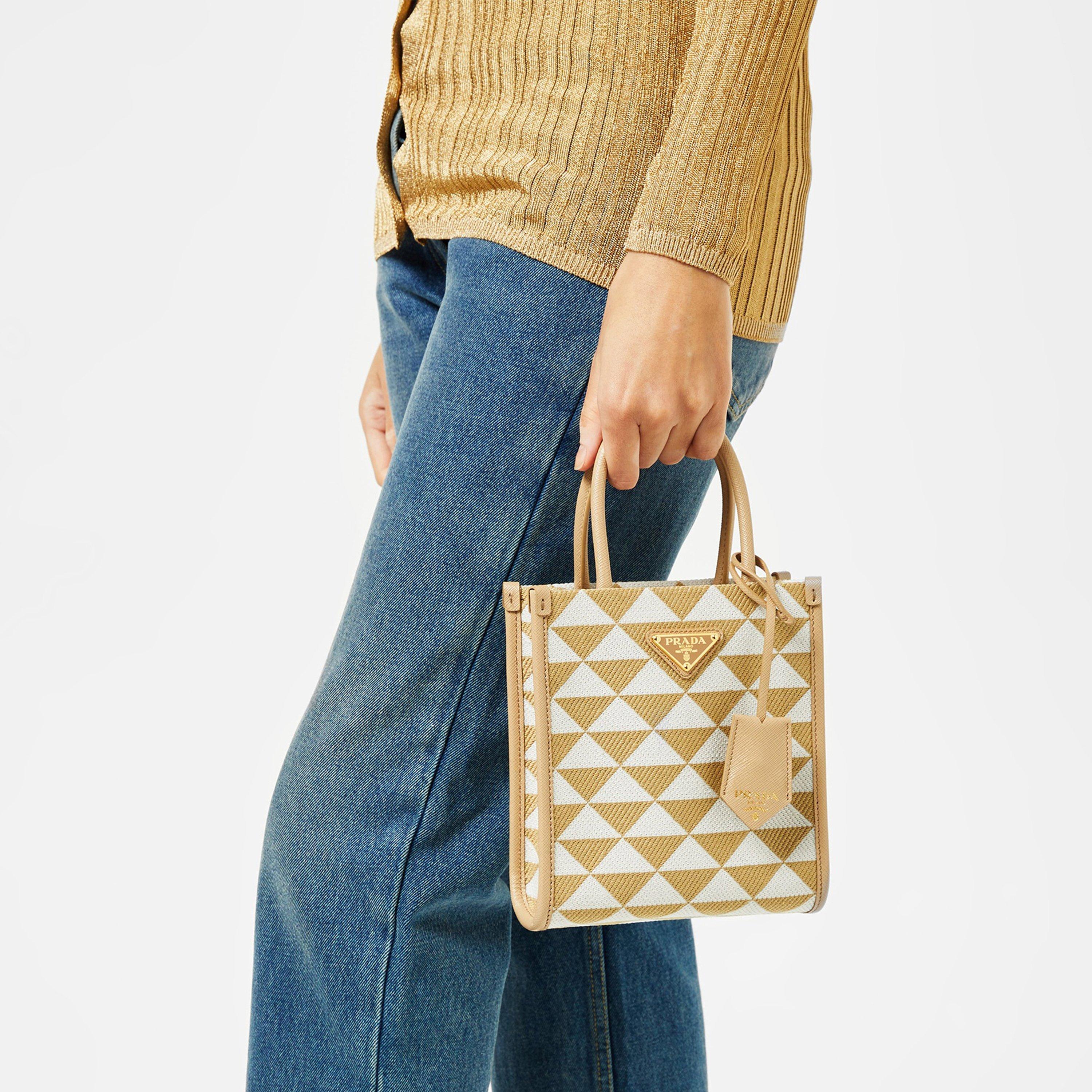 Crda/Tlco F0J0A - Prada - Symbole Jacquard Micro Bag - 3