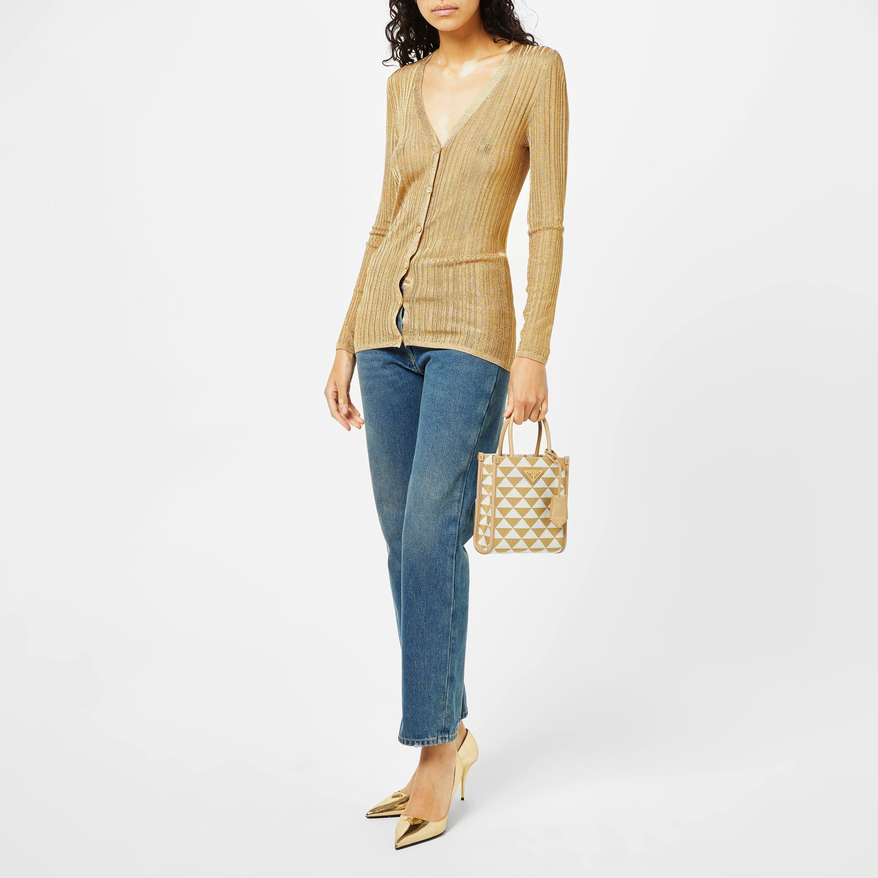 Crda/Tlco F0J0A - Prada - Symbole Jacquard Micro Bag - 5