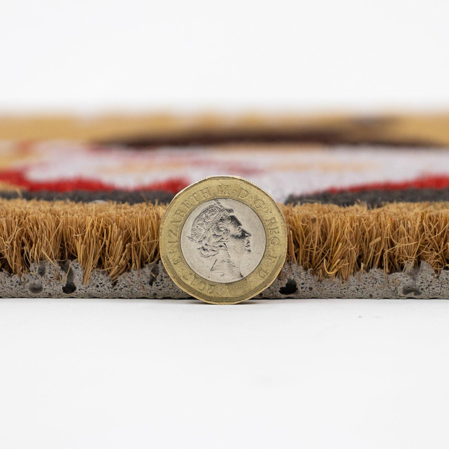 Multi - JVL - Gonks Latex Backed Christmas Coir Doormat - 4