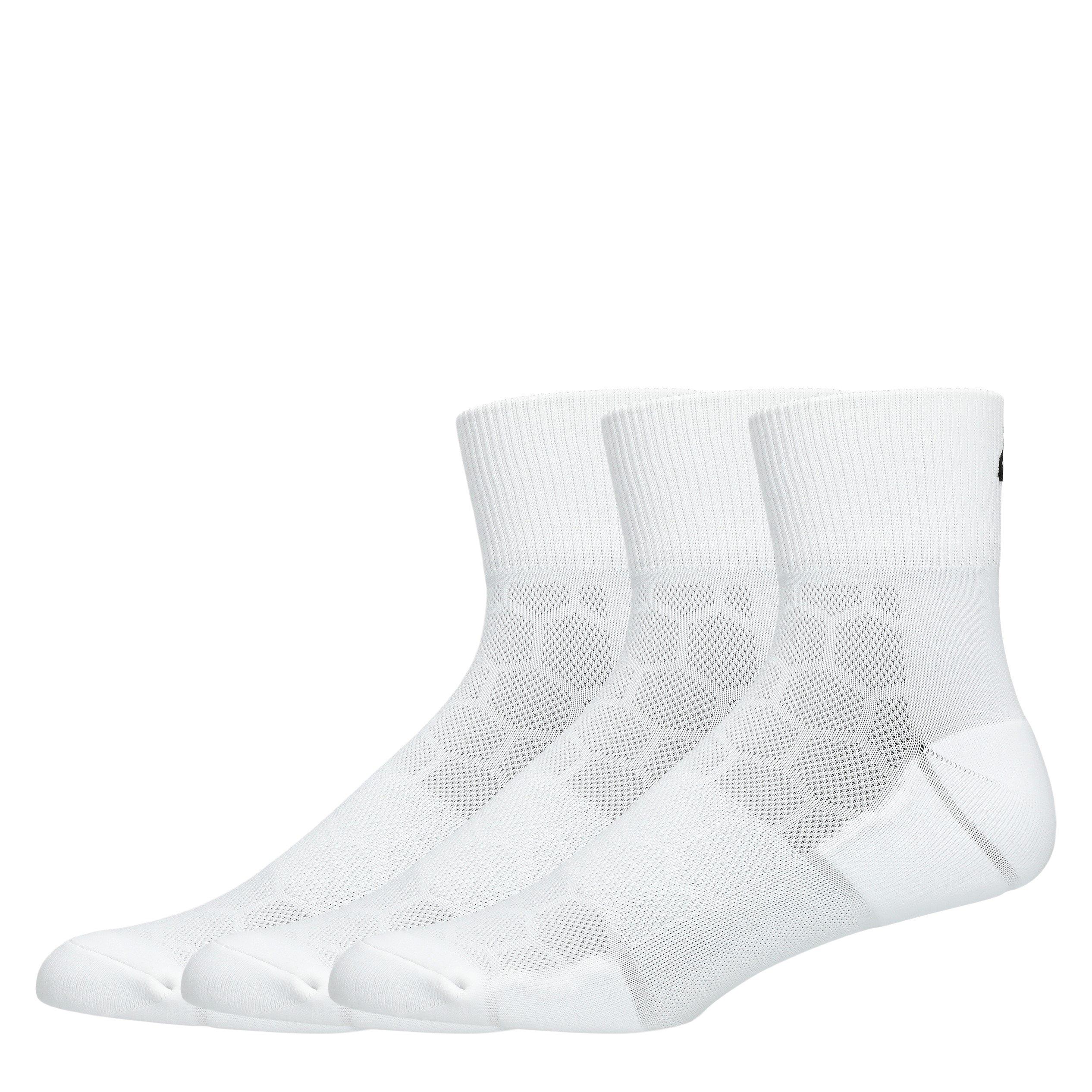 Brilliant White - Asics - asics Running Quarter Socks 3 Pack - 2