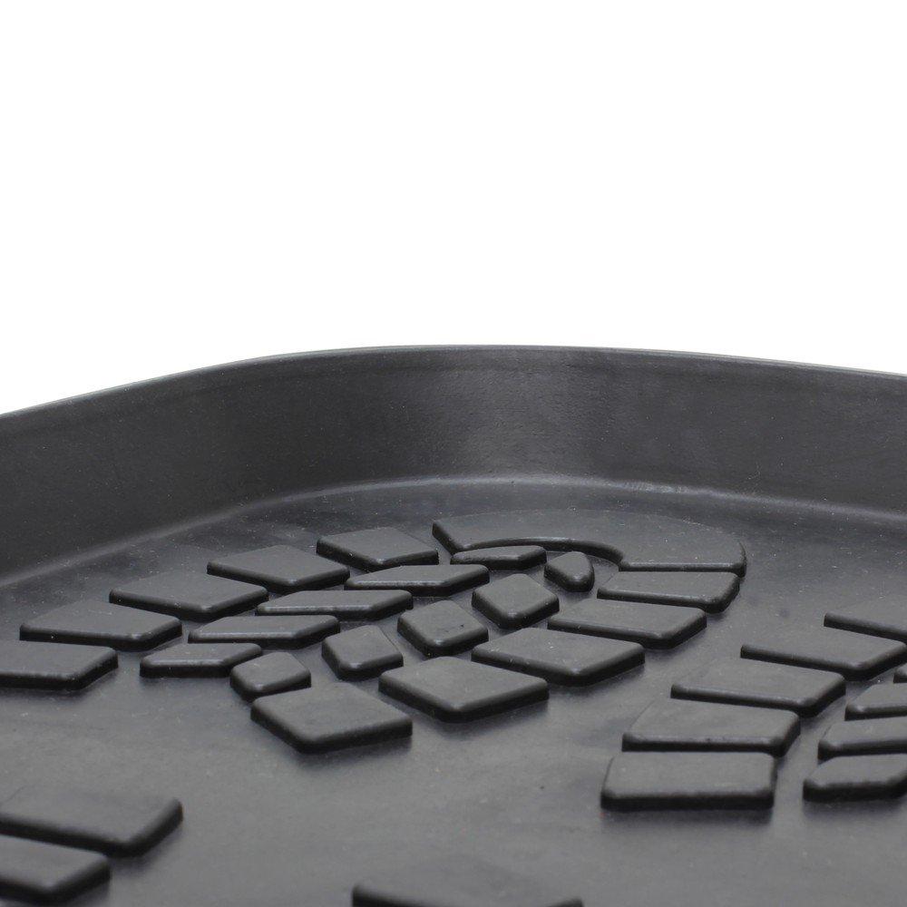 Black - JVL - Ox Rubber Boot Tray Mat - 3