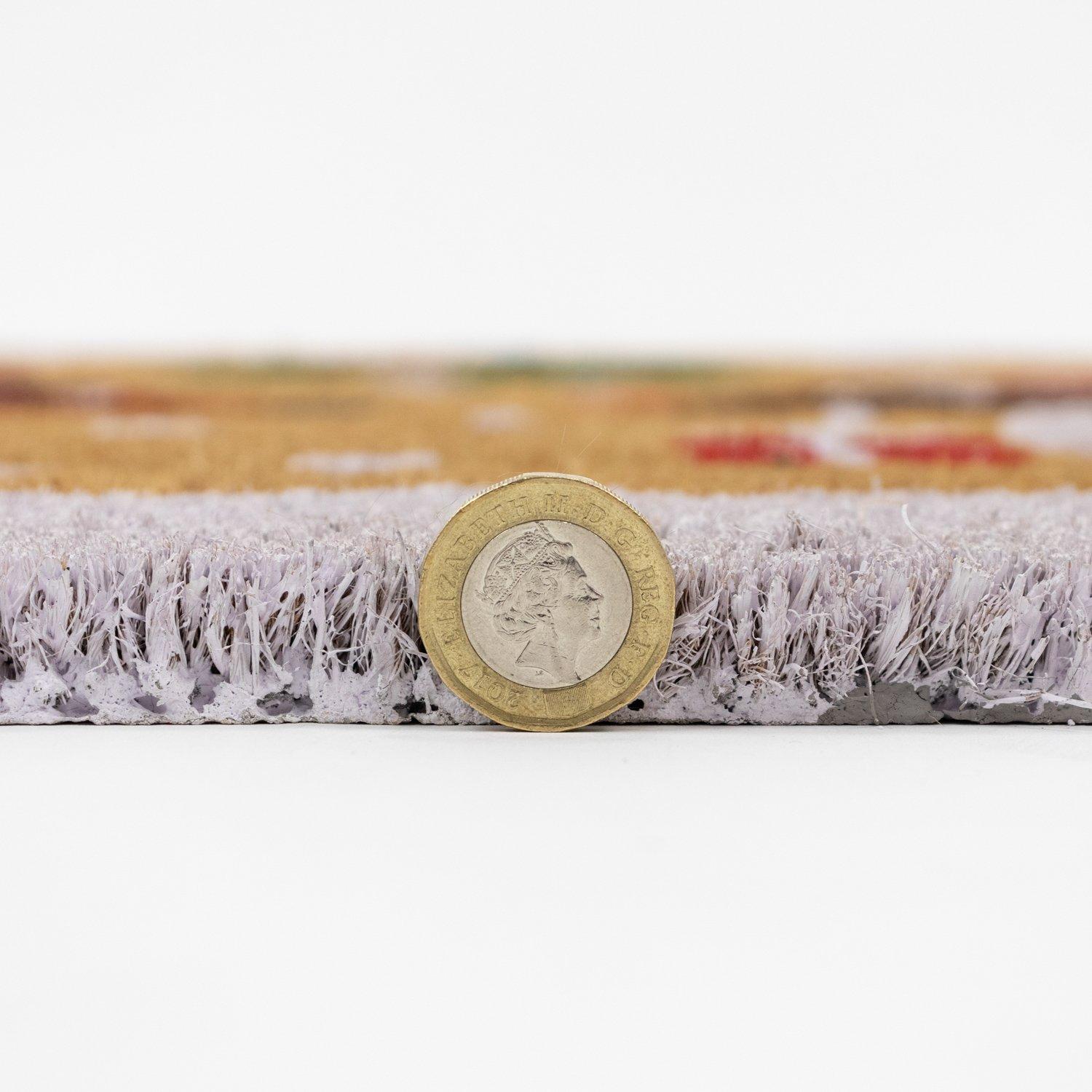 Multi - JVL - Reindeers Latex Backed Christmas Coir Doormat - 4