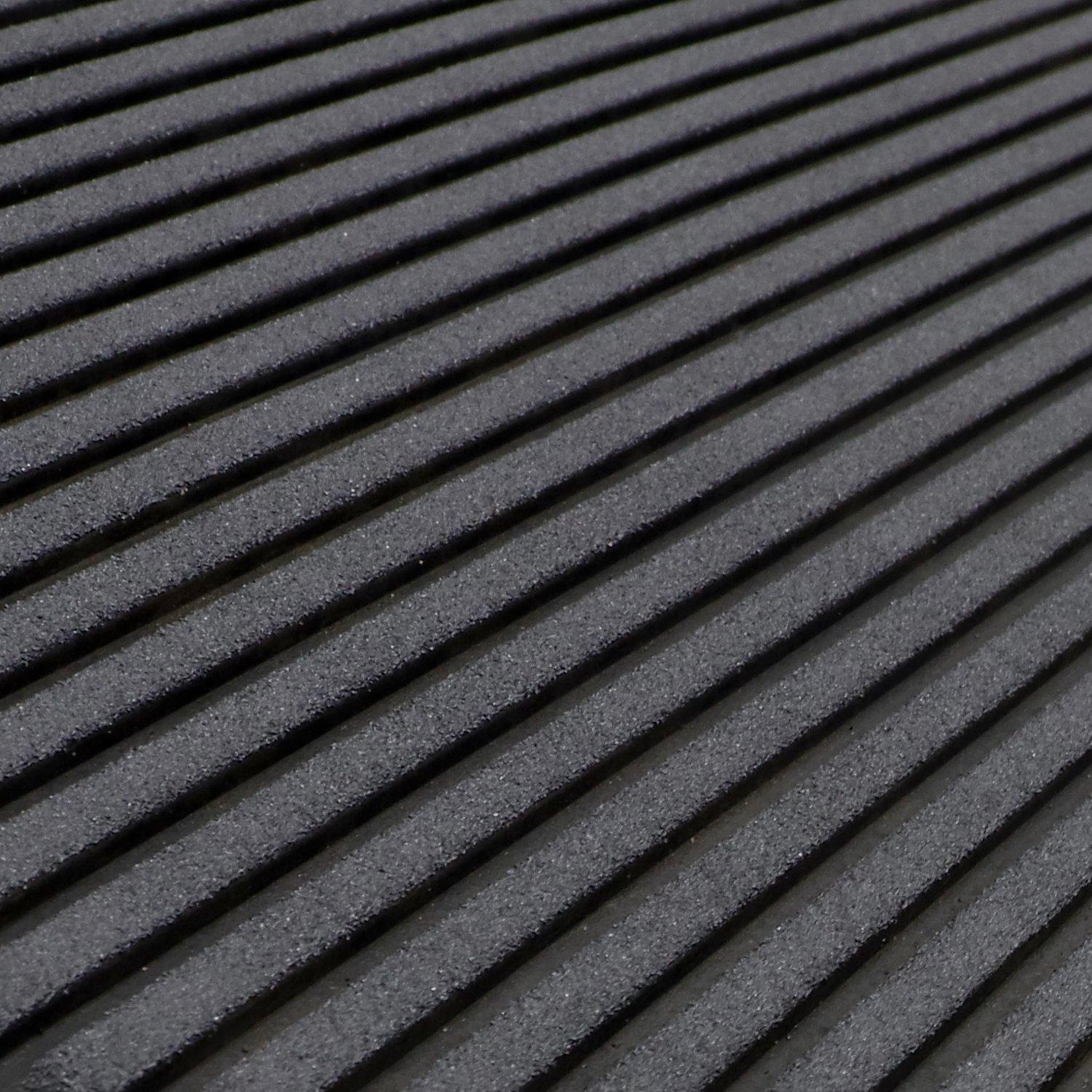 Grey - JVL - Quartz Welcome Rubber Doormat - 4