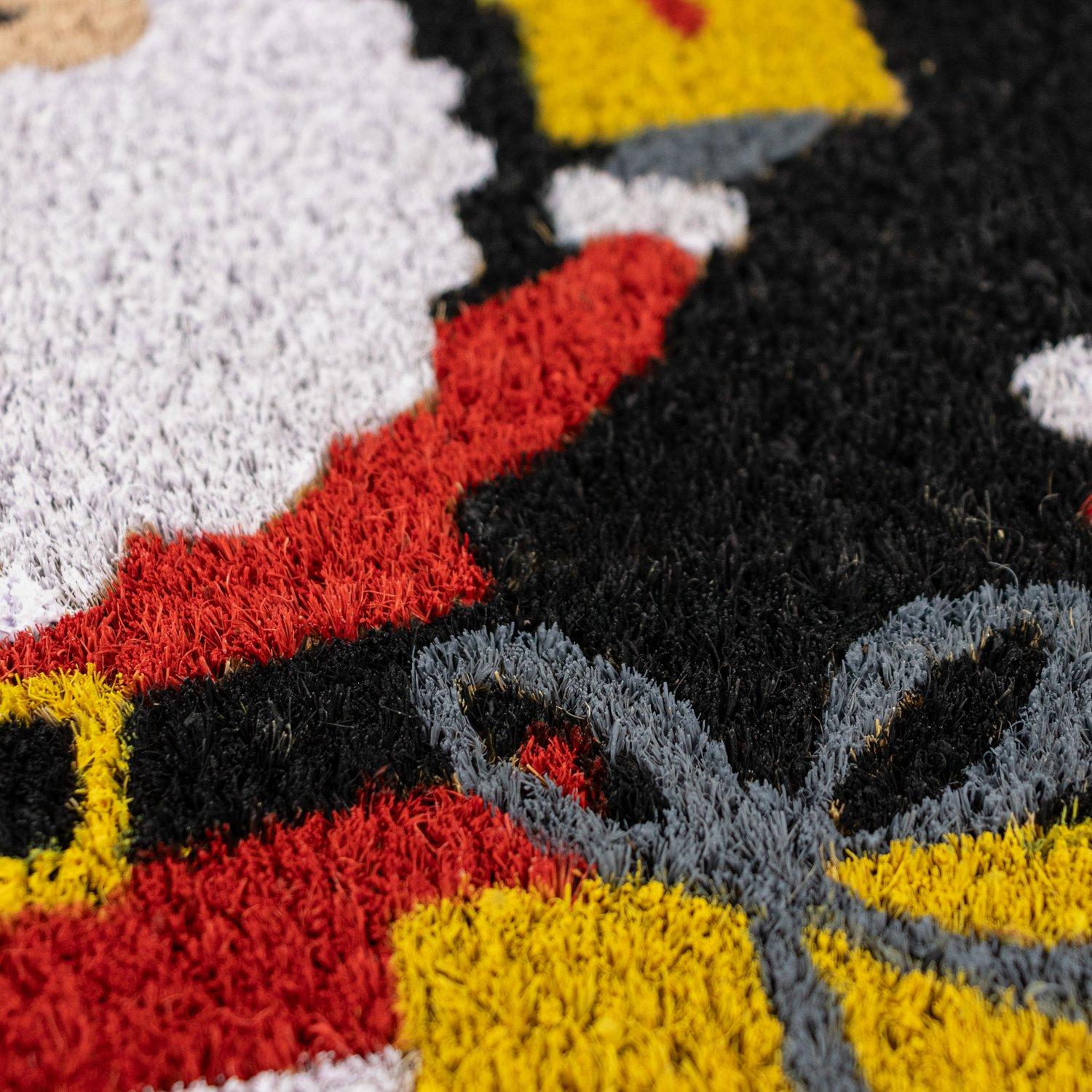 Multi - JVL - Santa Latex Backed Christmas Coir Doormat - 3