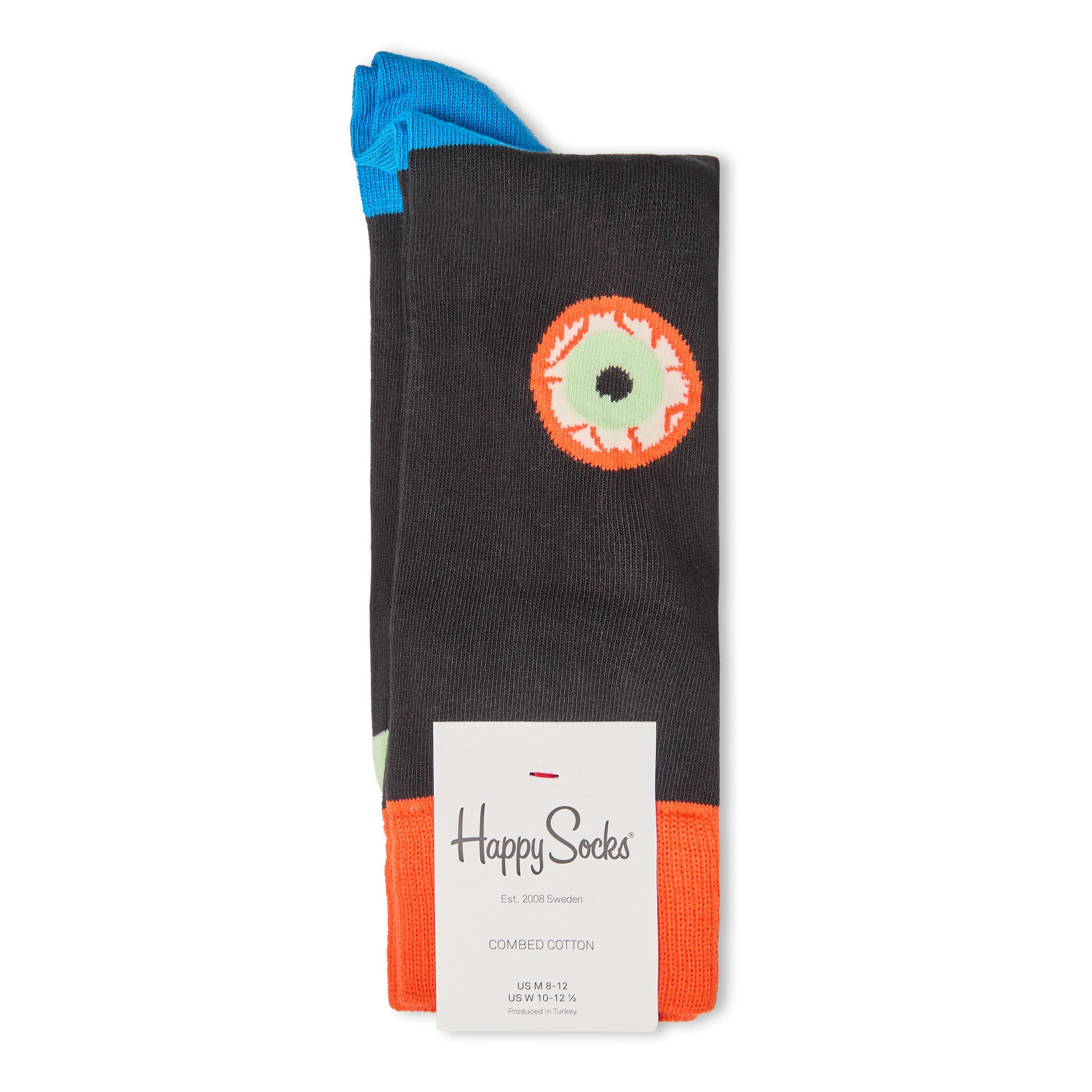 Black - Happy Socks - Scary Face Pop - 1