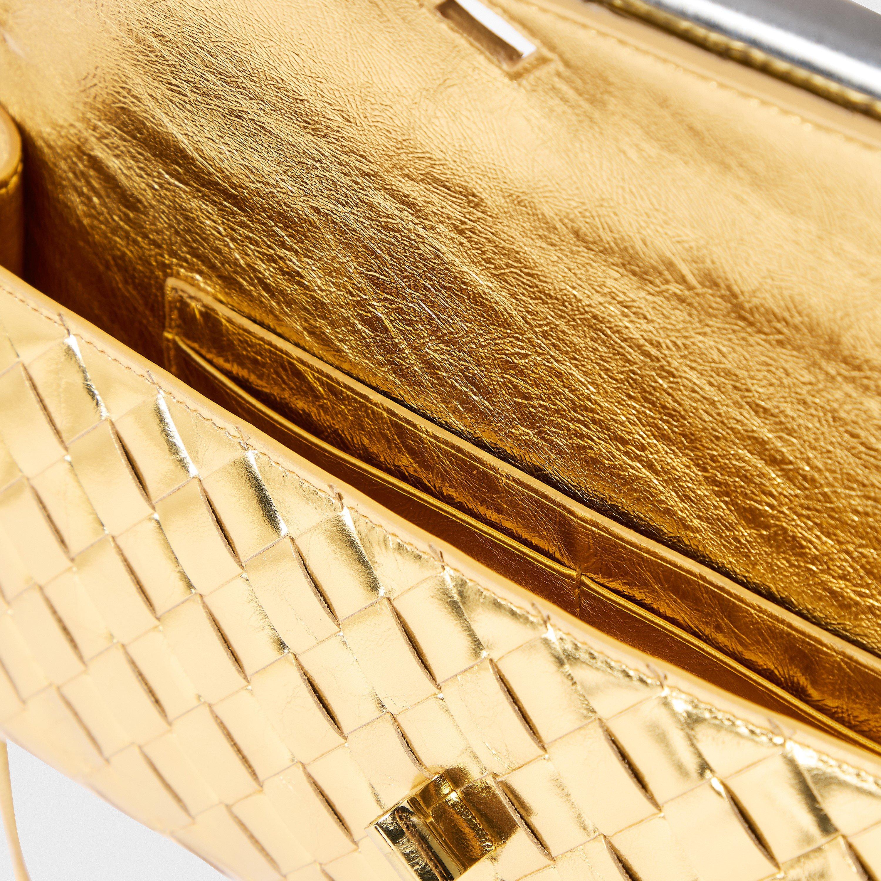 Gold/Brass - Bottega Veneta - Andiamo Clutch - 5