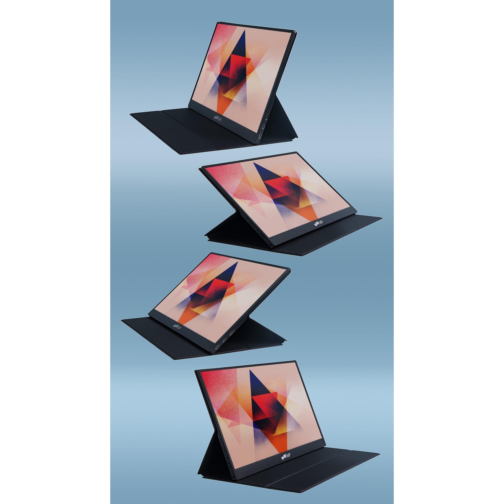 Black - MobilePixel - Mobile Pixels Fold 15.6 IPS Full HD 1080p Portable USB-C Monitor - 4