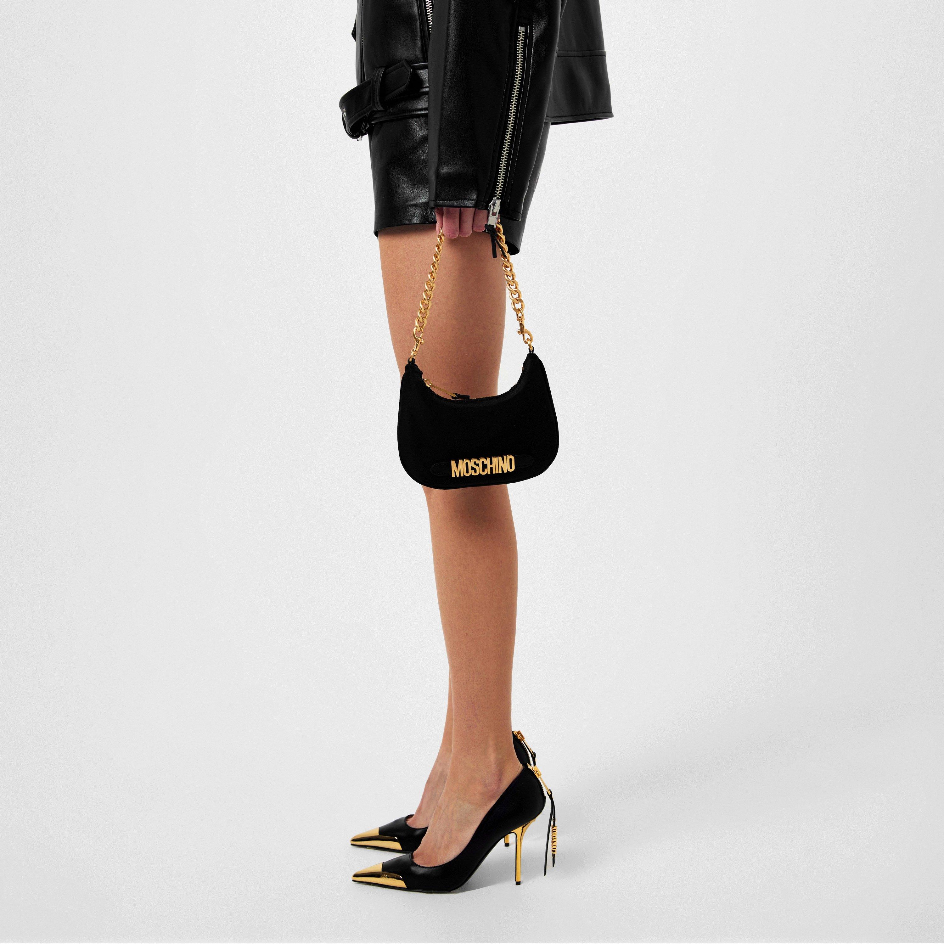 Black B1555 - Moschino - Mini Nylon Shoulder Bag - 2