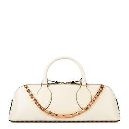 Valentino Garavani Rockstud Leather Double Handle Bag