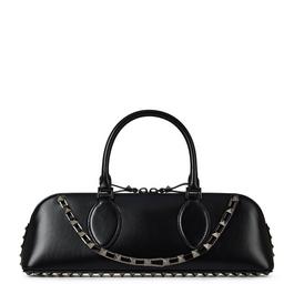 Valentino Garavani Rockstud Leather Double Handle Bag