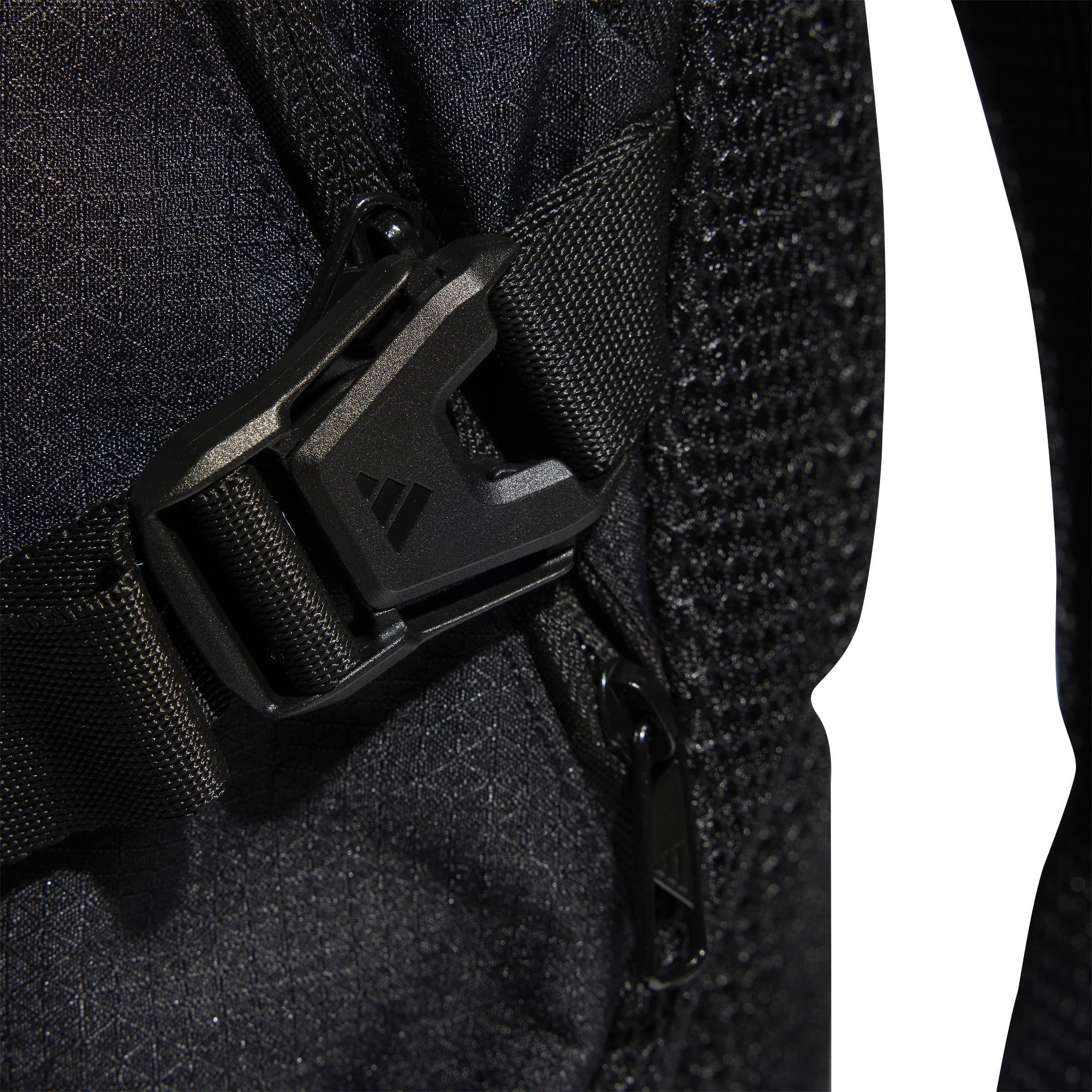 Black/White - adidas - Essentials 3-Stripes Performance Backpack - 5