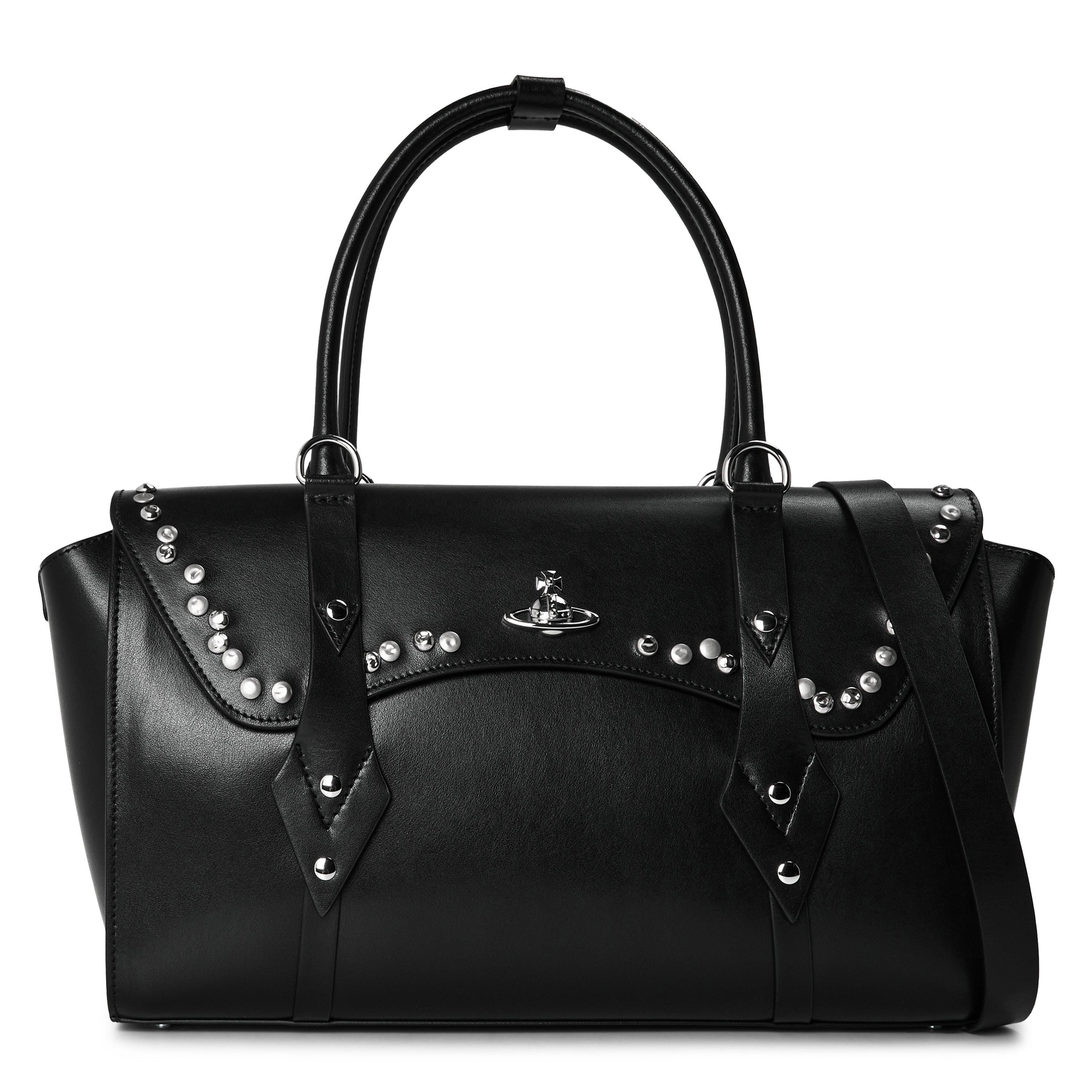 Vivienne Westwood Viv Bettina Satchel Ld64 - Black Studs