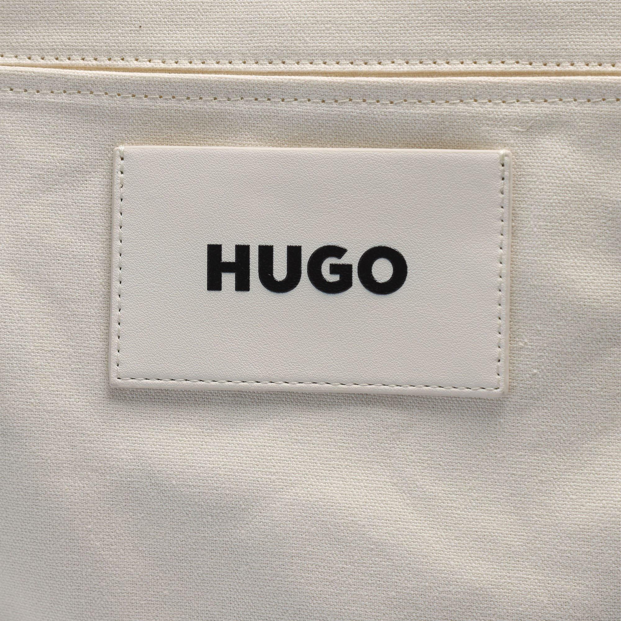 White - Hugo - Becky Canvas Tote Bag - 2